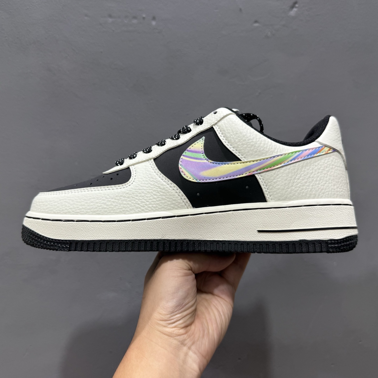 Nike Air Force 1'07 Low Fod联名 白灰七彩勾 空军一号低帮休闲板鞋 LW9279-011