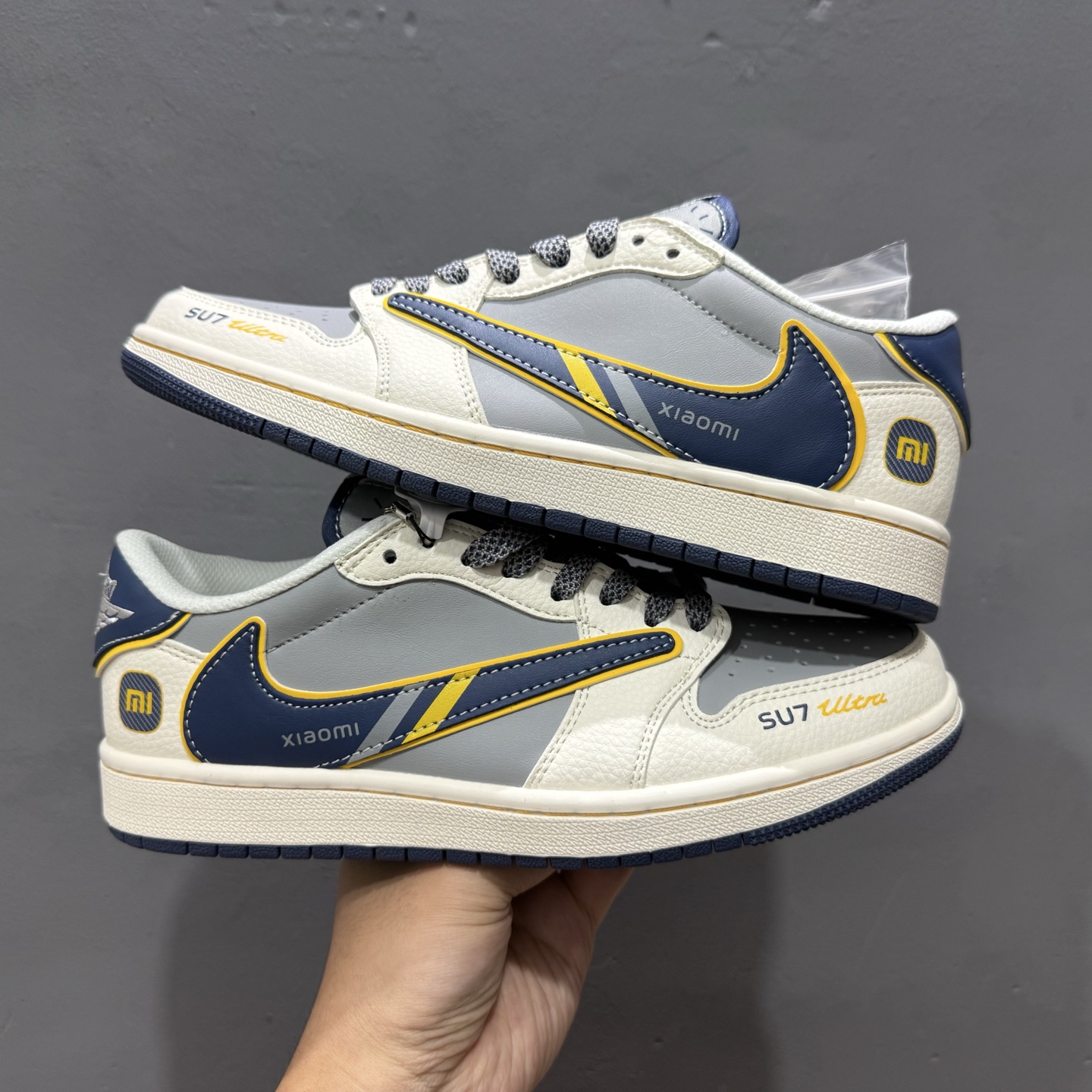 Travis Scott x Fragment Design × Air Jordan 1 Low SP AJ1 乔 1小米联名 流星蓝 低帮文化休闲板鞋 XX3168-212