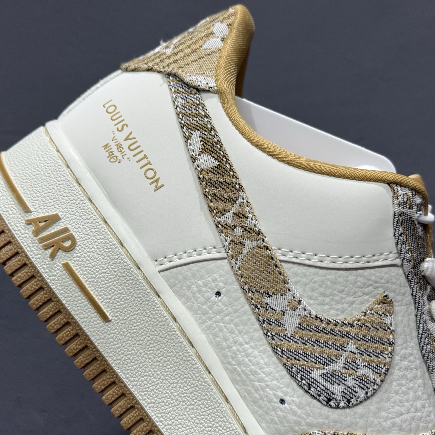 Nike Air Force 1'07 Low LV联名 卡其灰牛仔 空军一号低帮休闲运动板鞋 SC9207-542