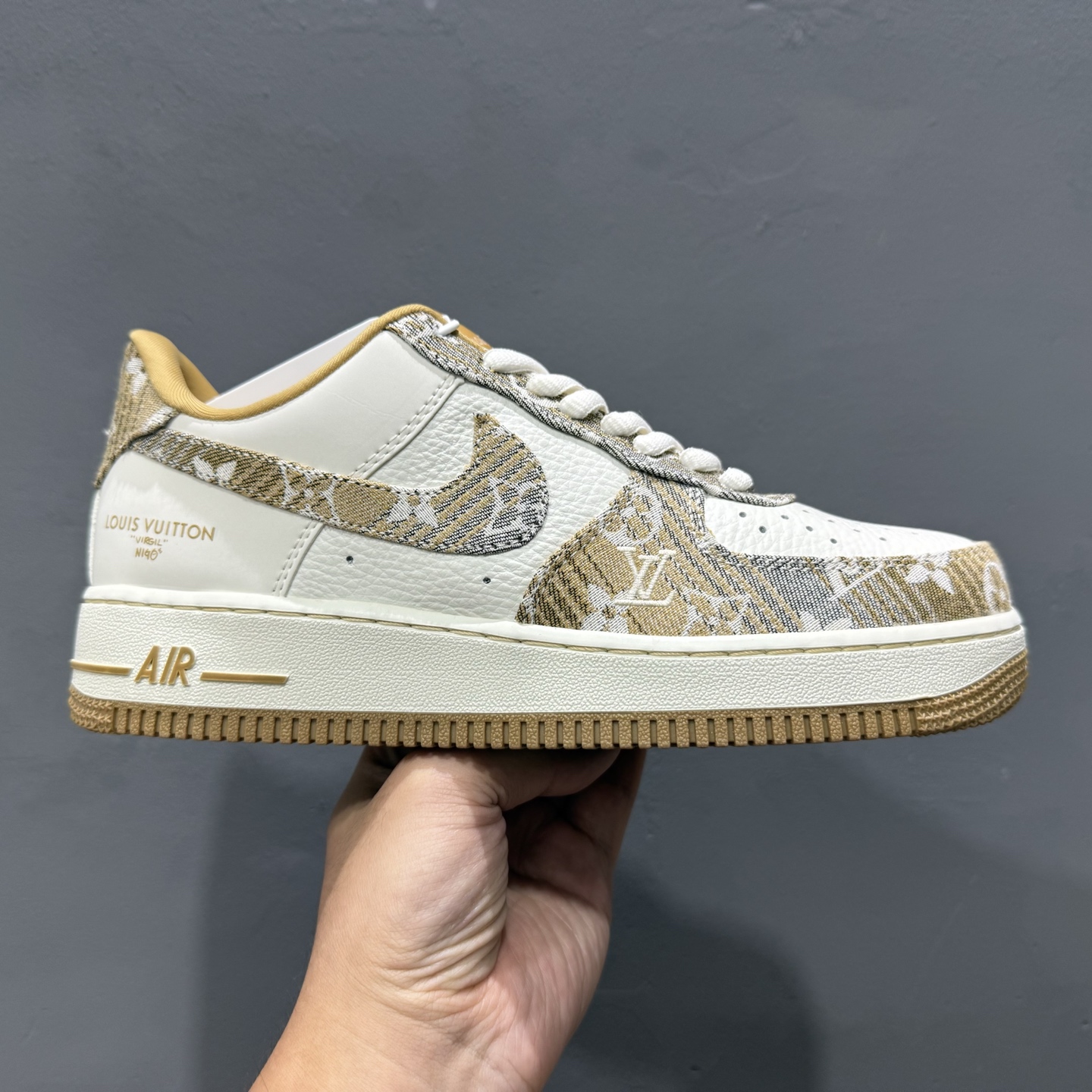 Nike Air Force 1’07 Low LV联名 卡其灰牛仔 空军一号低帮休闲运动板鞋 SC9207-542