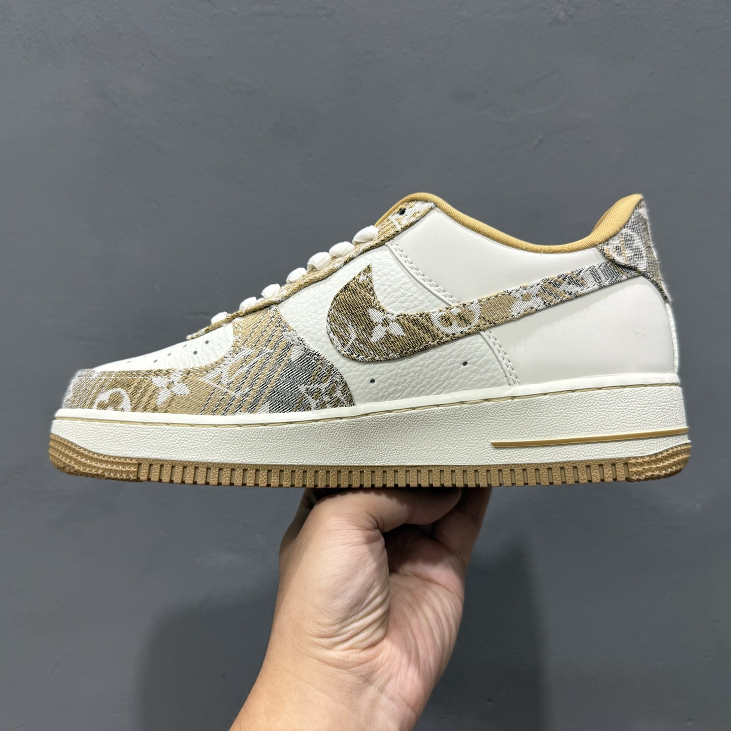 Nike Air Force 1'07 Low LV联名 卡其灰牛仔 空军一号低帮休闲运动板鞋 SC9207-542