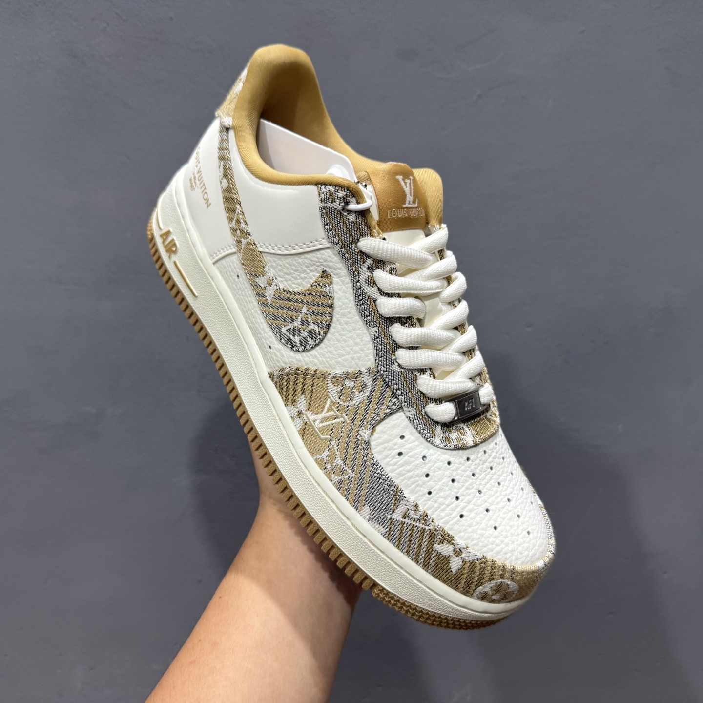 Nike Air Force 1'07 Low LV联名 卡其灰牛仔 空军一号低帮休闲运动板鞋 SC9207-542