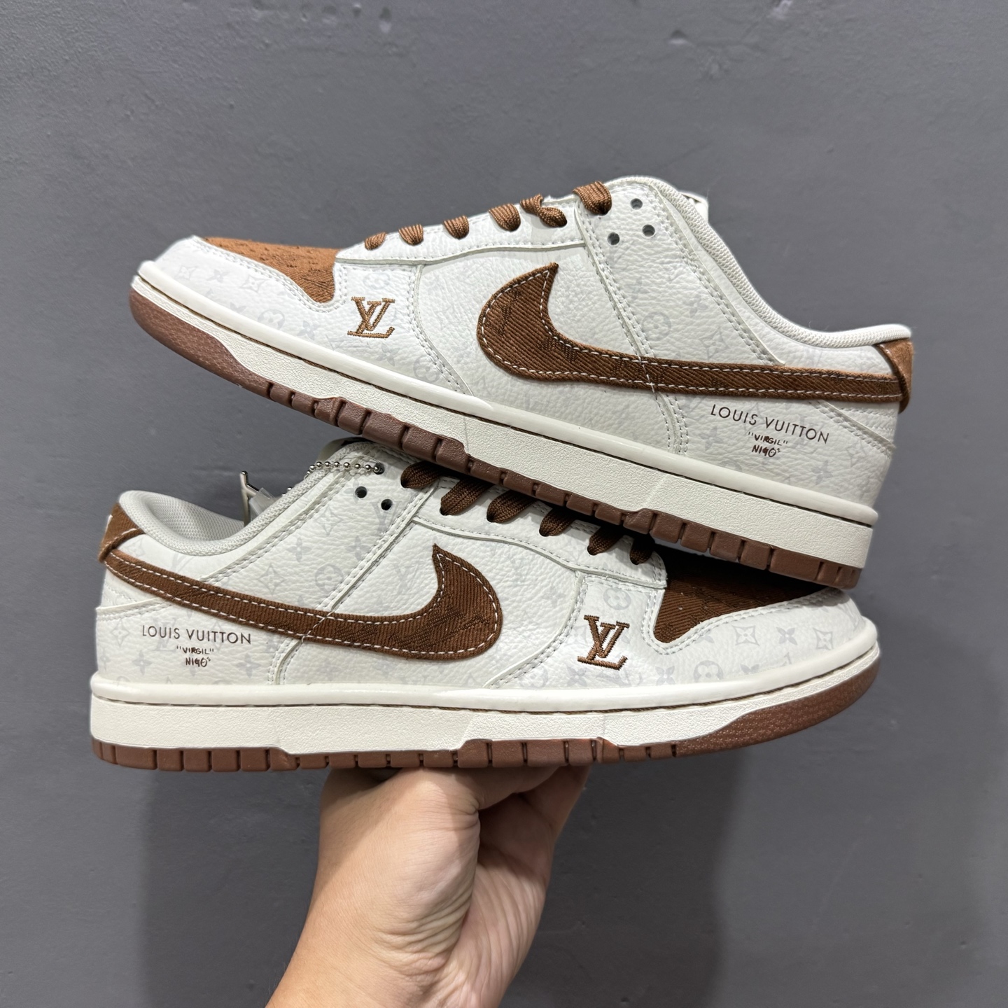 Nike SB Dunk Low LV联名 咖啡牛仔 周年高端定制 低帮休闲板鞋 SC9772-806