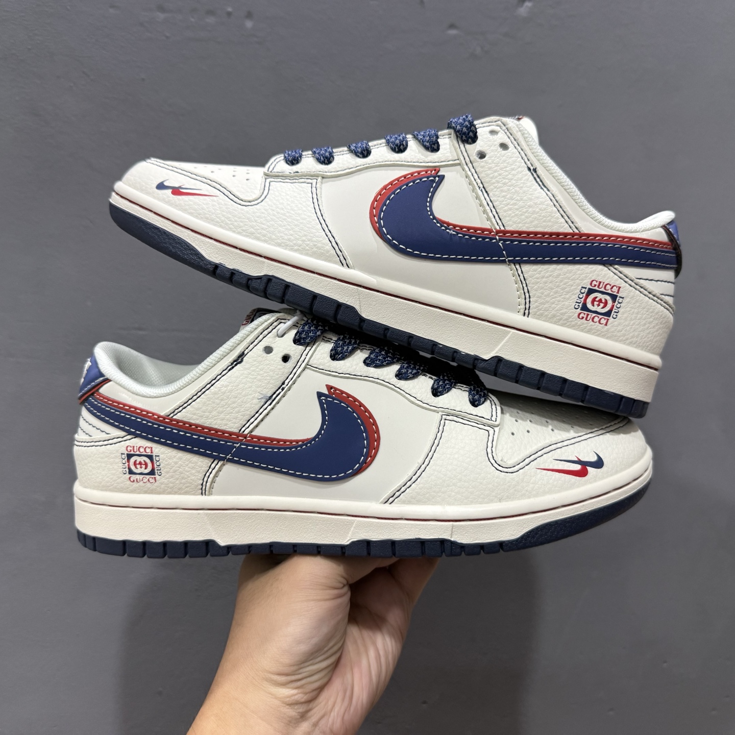 Gucci x Nike Dunk Low 红蓝双勾 XS6089-607