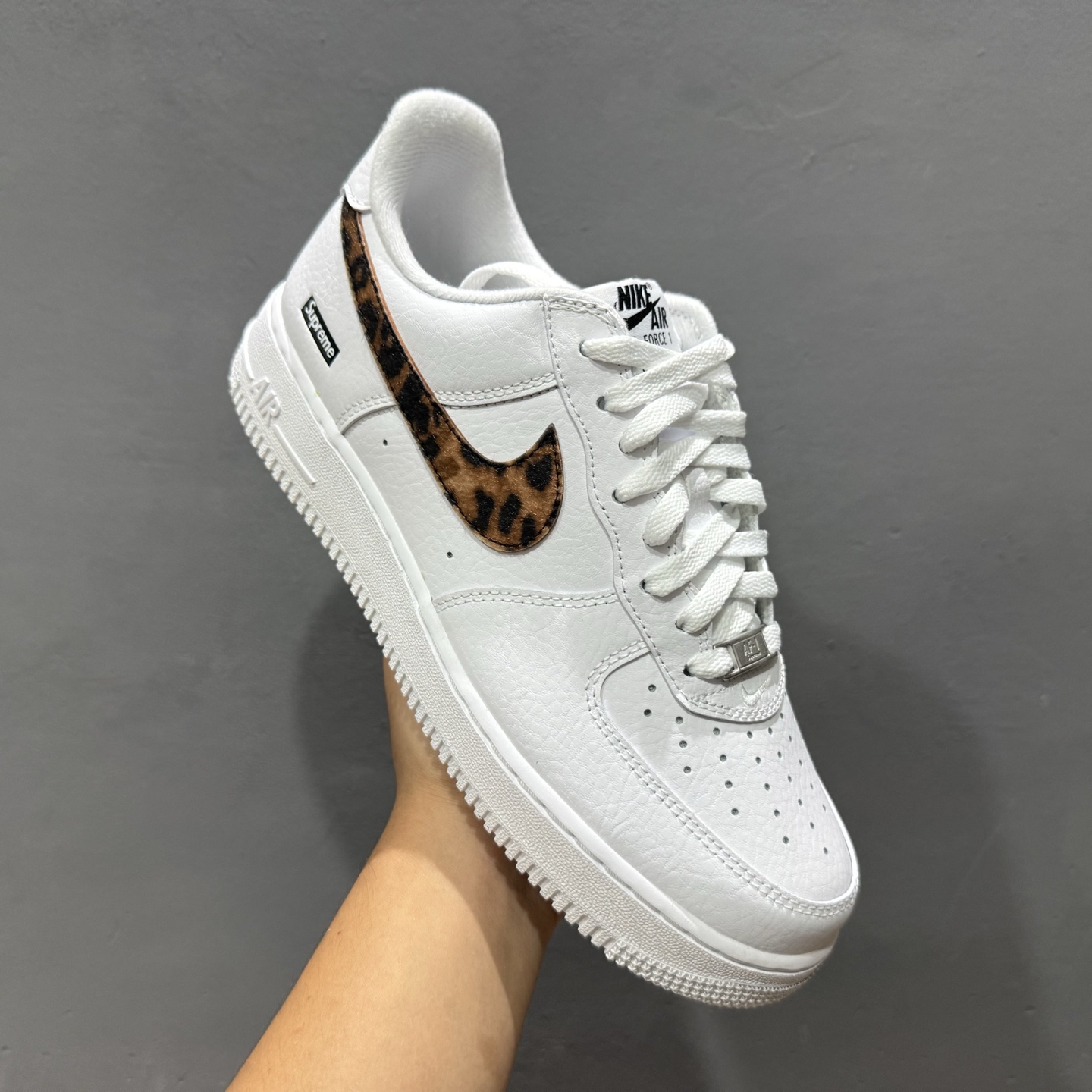 220 Nike Air Force 1 Low 07 x superme 豹纹白 IM3483-100