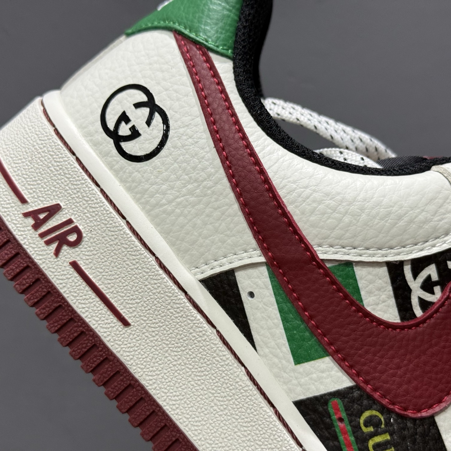 260 Nike Air Force 1 Low 07 x GUCCI 白绿小勾满天星 LW9279-012