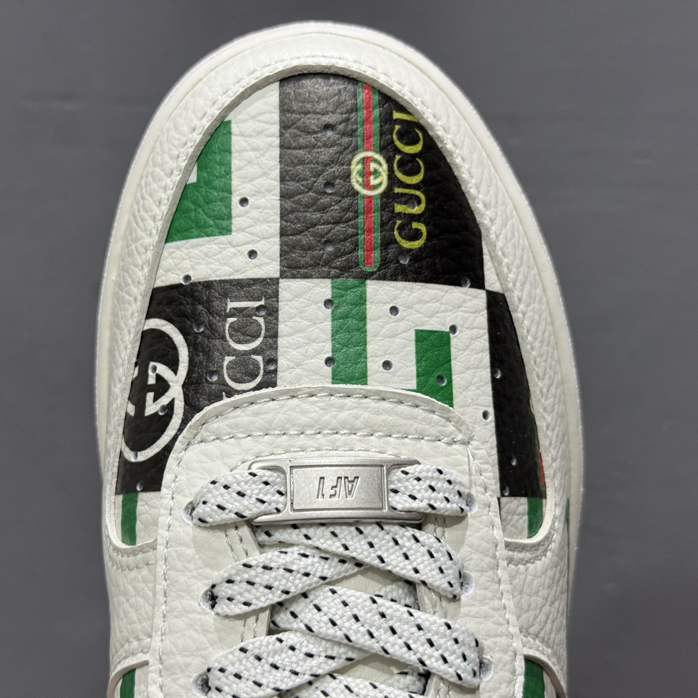 260 Nike Air Force 1 Low 07 x GUCCI 白绿小勾满天星 LW9279-012