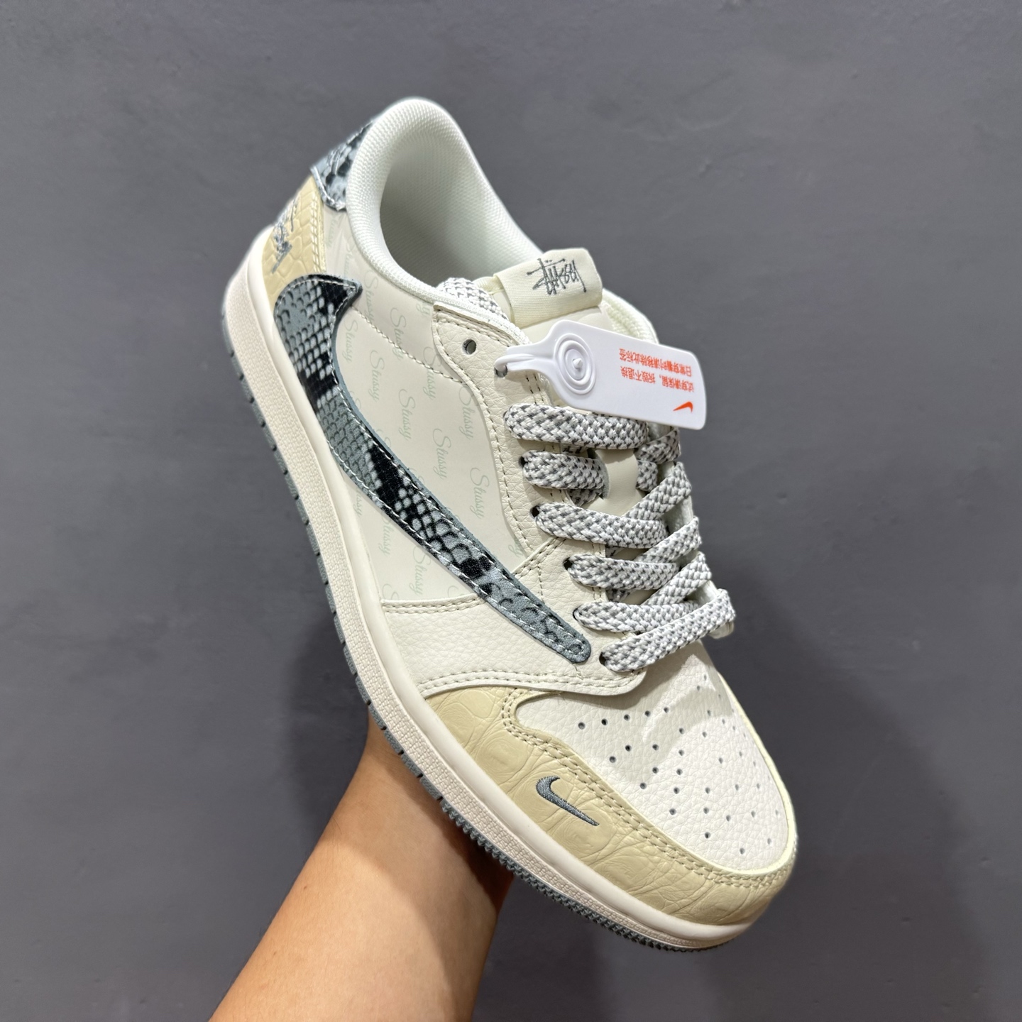 280 Stussy x Air Jordan 1 Low 灰黄蛇纹 XS7089-621-Chinese UA Cheap High Quatity Brand Clothes Bags handbags Sneakers wholesale wholesaler seller from China Factory suppliers Fashion Clothing Shoes best Quality Beautiful Price 280 Stussy x Air Jordan 1 Low 灰黄蛇纹 XS7089-621