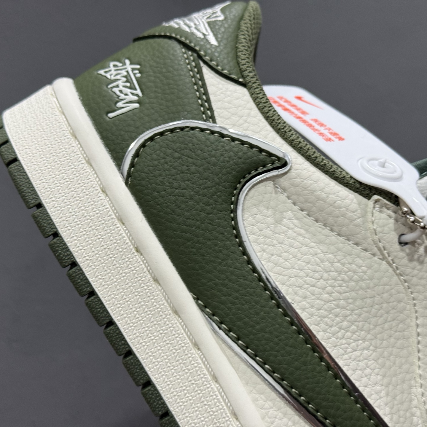 280 Stussy x Air Jordan 1 Low 墨绿 ST5696-263