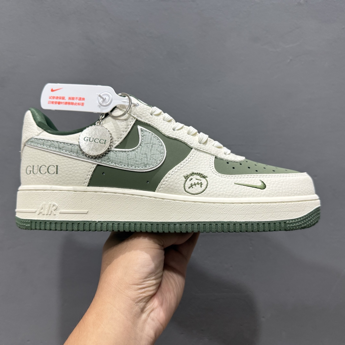 260 Nike Air Force 1'07 GUCCI 联名 白绿 KK1988-095