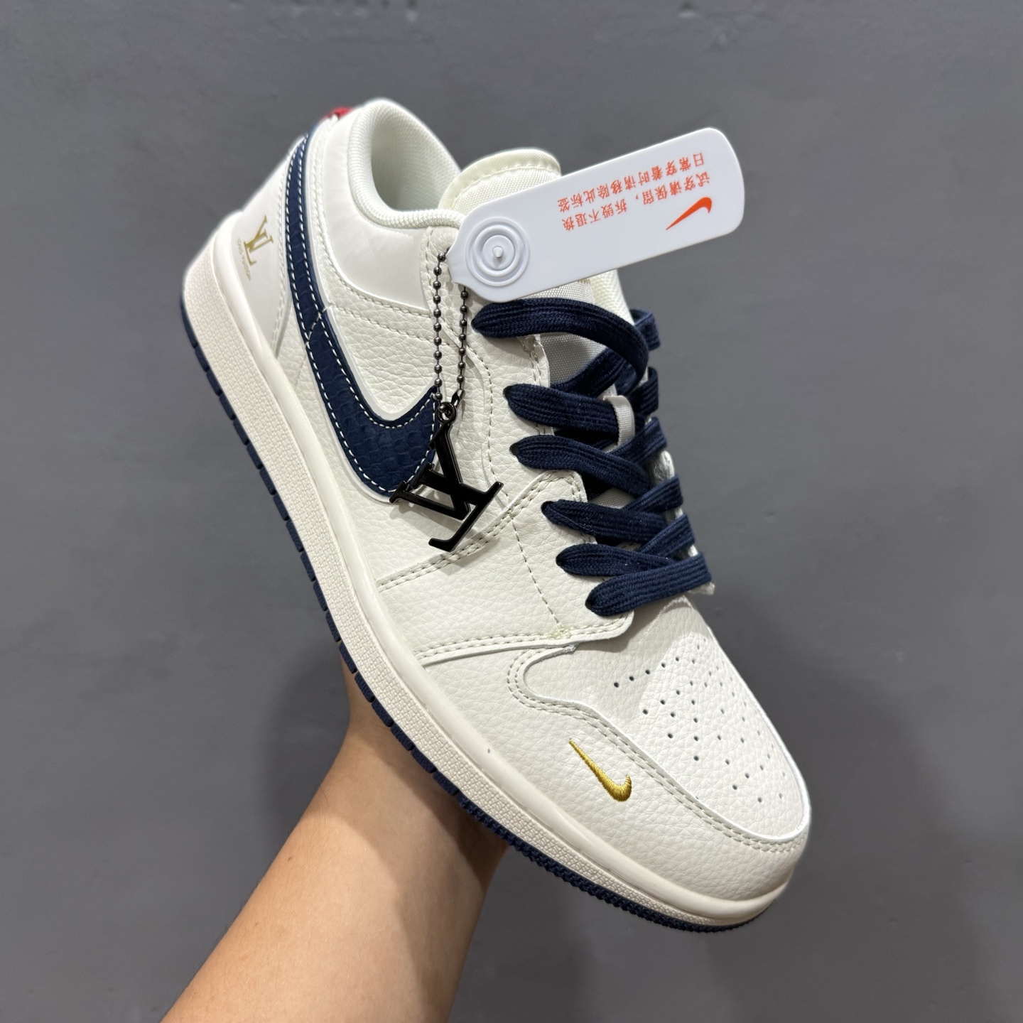 280 Air Jordan 1 Low AJ1 乔1LV 联名 蓝鳞勾 高端定制 低帮复古篮球鞋 XX3168-171
