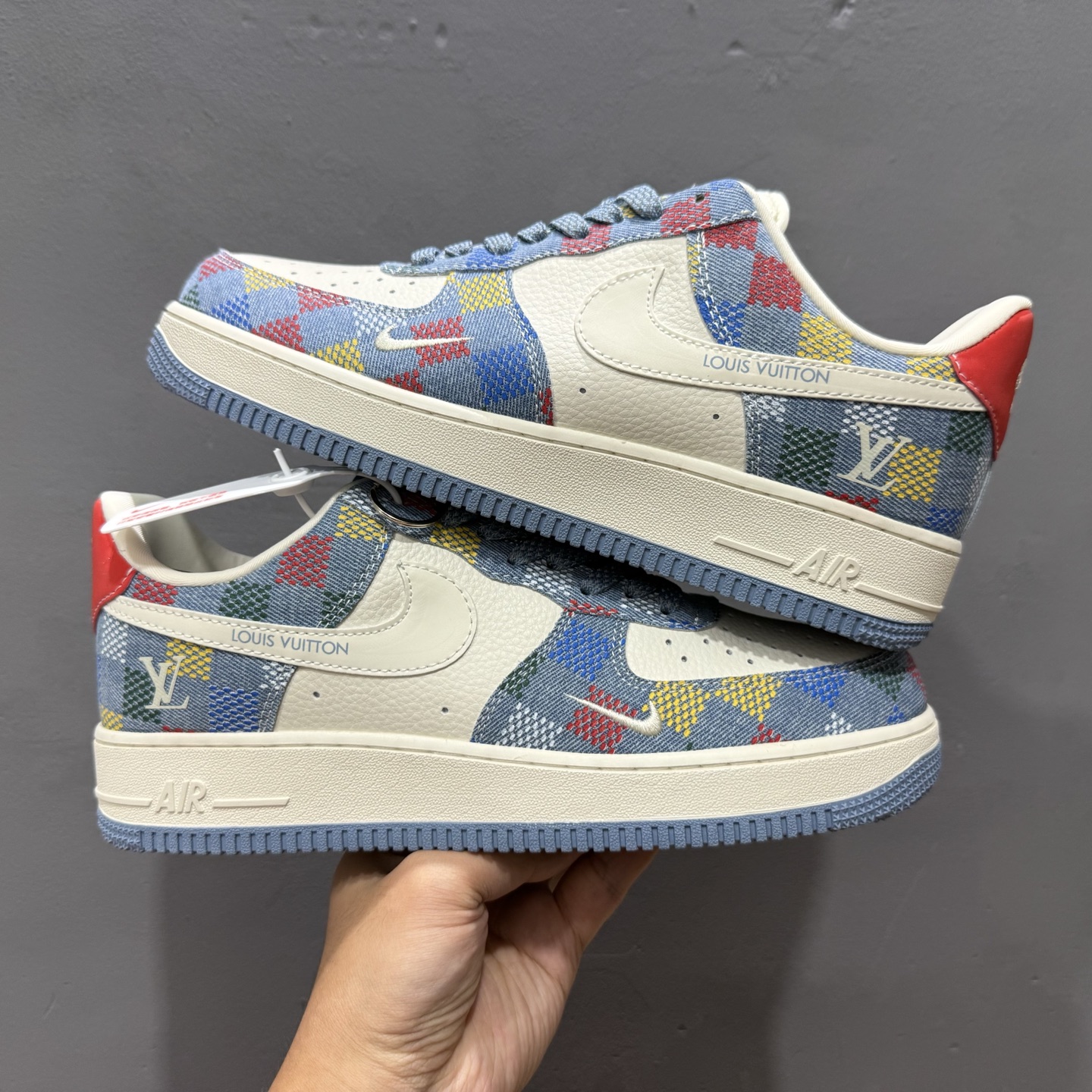 ￥260 Nike Air Force 1'07 Low LV联名 彩色牛仔 空军一号低帮休闲板鞋 XL1979-101