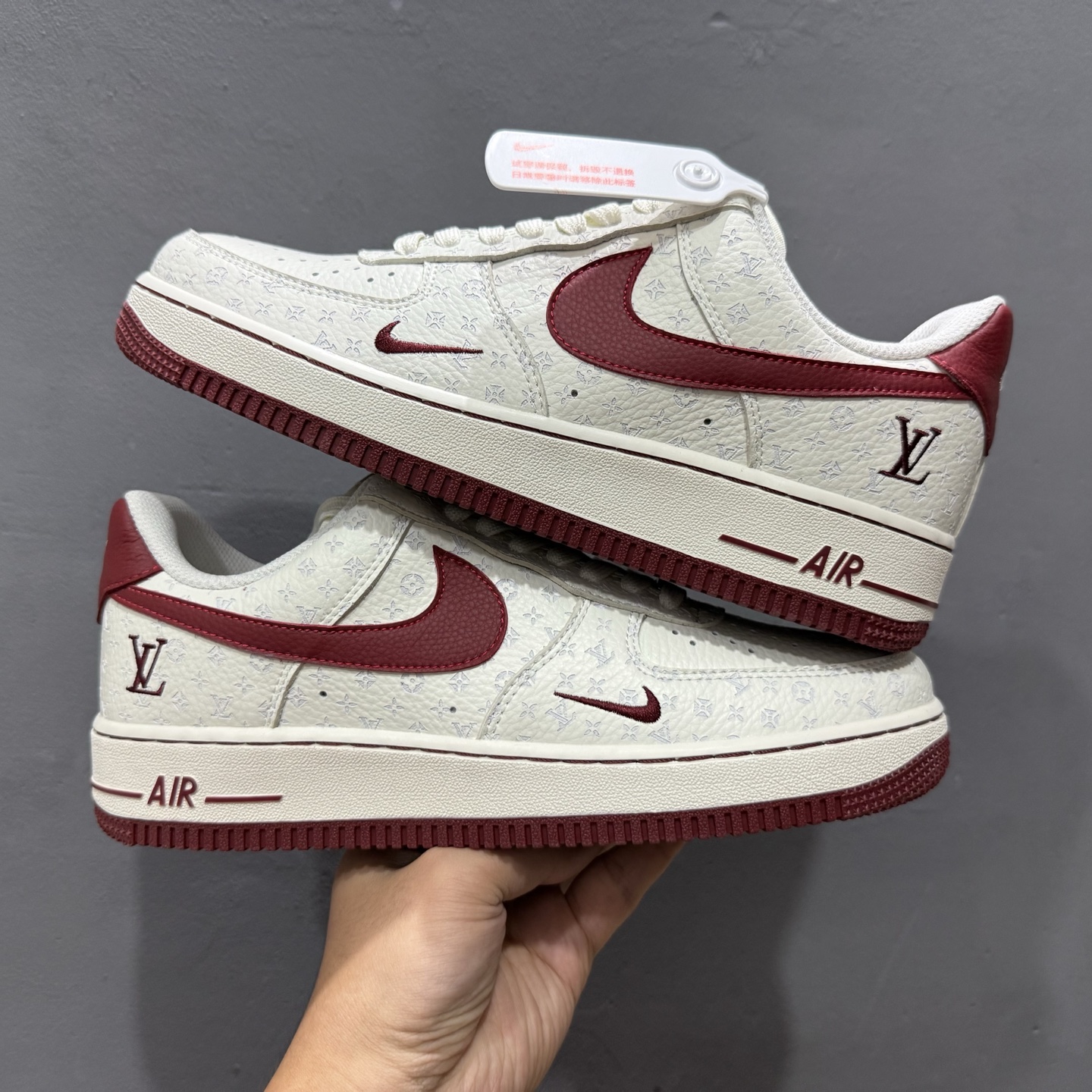 260 独家实拍Nike Air Force 1‘07 Low LV联名 白红 空军一号低帮休闲板鞋 LW9279-015