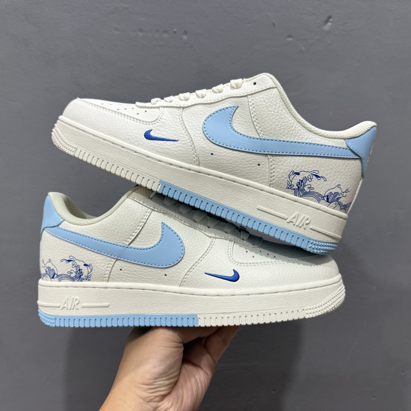 ￥260 Nike Air Force 1'07 Low 米蓝浪花 空军一号低帮休闲板鞋 CS5288-027
