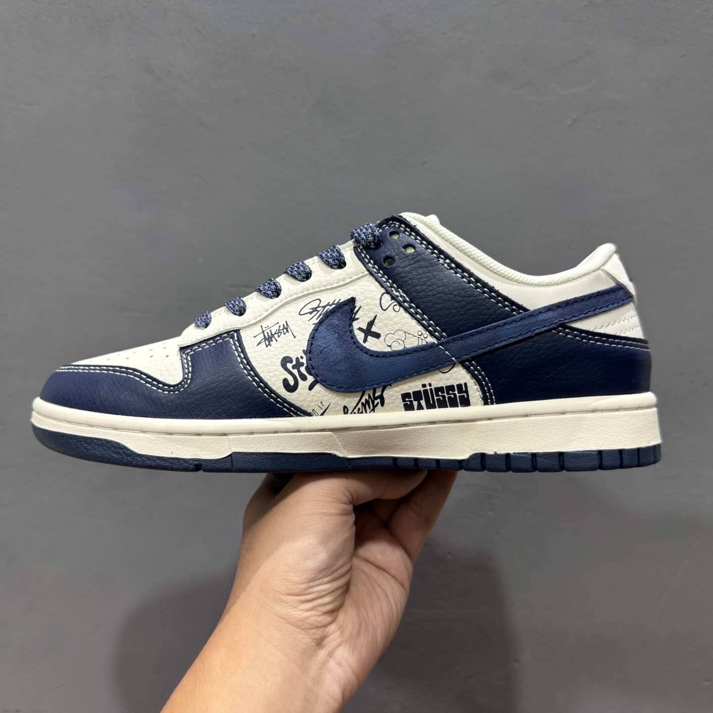 ￥280 Nike SB Dunk Low 斯图西联名 周年高端定制 低帮休闲板鞋 XS6089-589