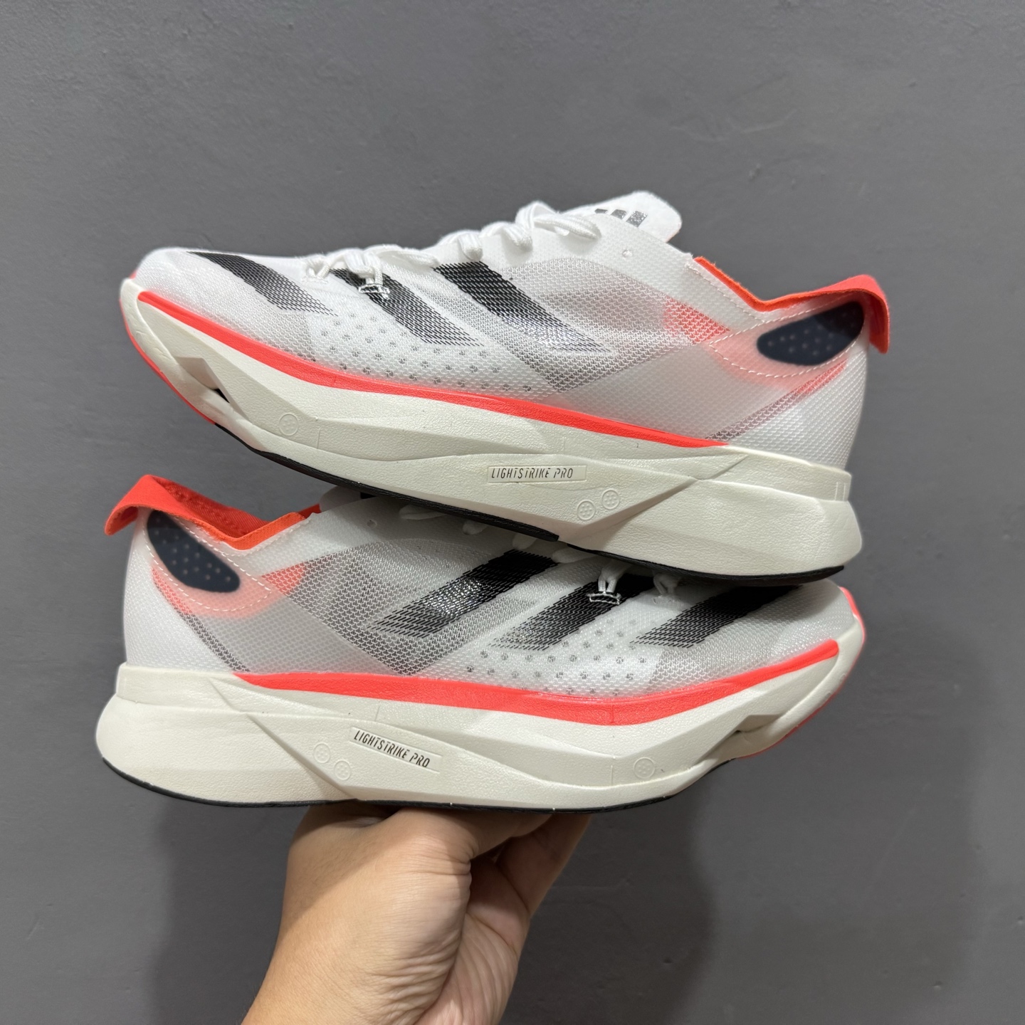 180 Adidas Adizero Adios Pro 3马拉松飞线贾卡轻质透气休闲运动跑步鞋 IE1053