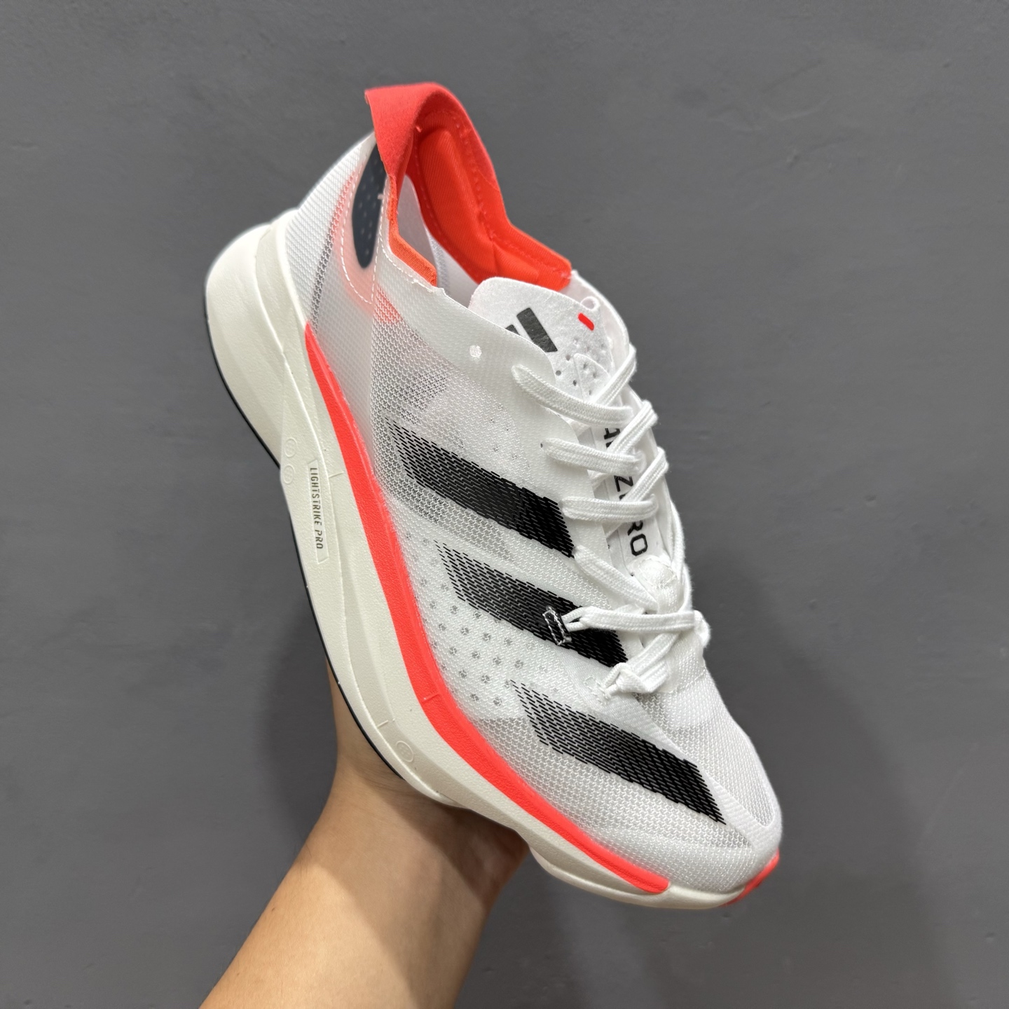 180 Adidas Adizero Adios Pro 3马拉松飞线贾卡轻质透气休闲运动跑步鞋 IE1053
