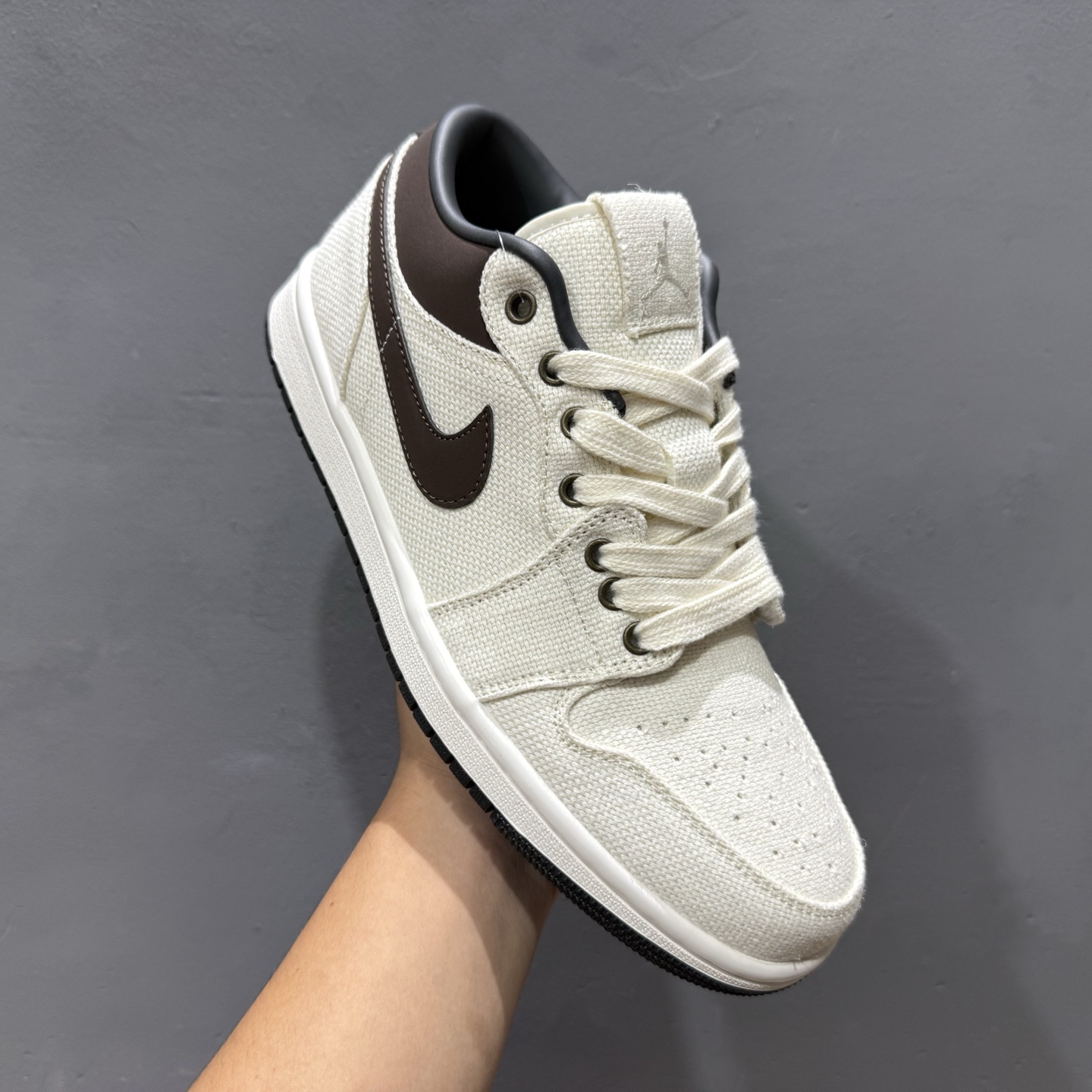 220 Air Jordan 1 Low 米黄 AJ1乔1低帮休闲板鞋 IB8058-110
