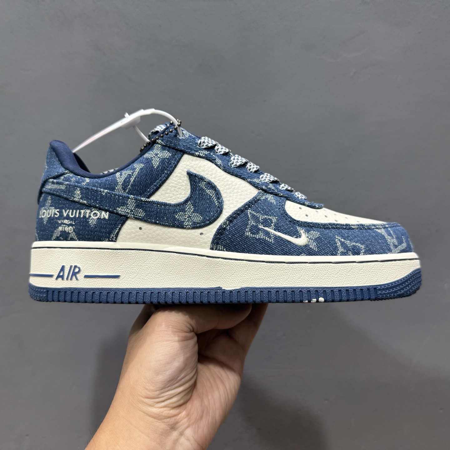 ￥260 Nike Air Force 1'07 Low LV联名 蓝色牛仔 空军一号低帮休闲板鞋 ZD1988-001