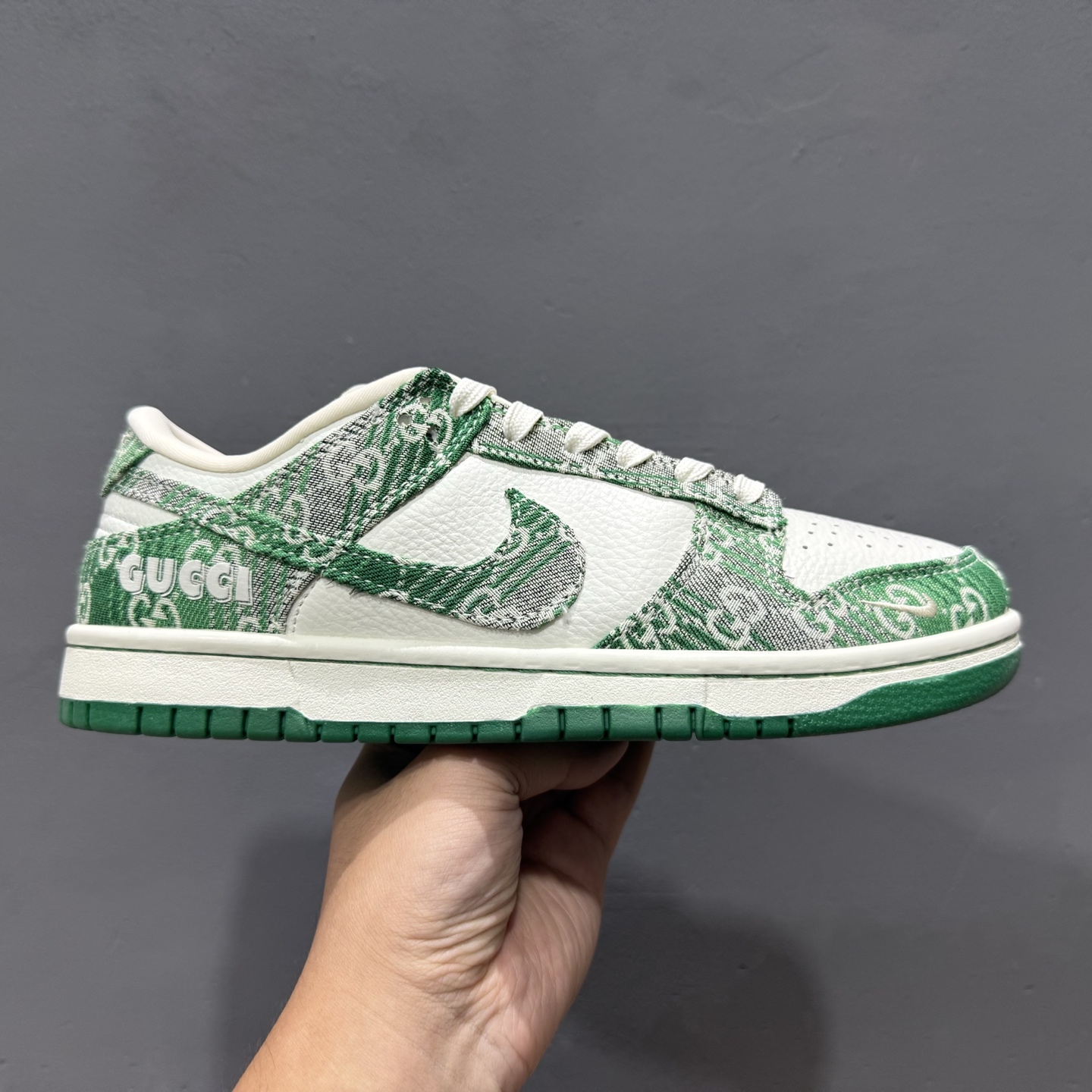 280 Gucci x Nike Dunk Low 灰绿牛仔 SC9207-420