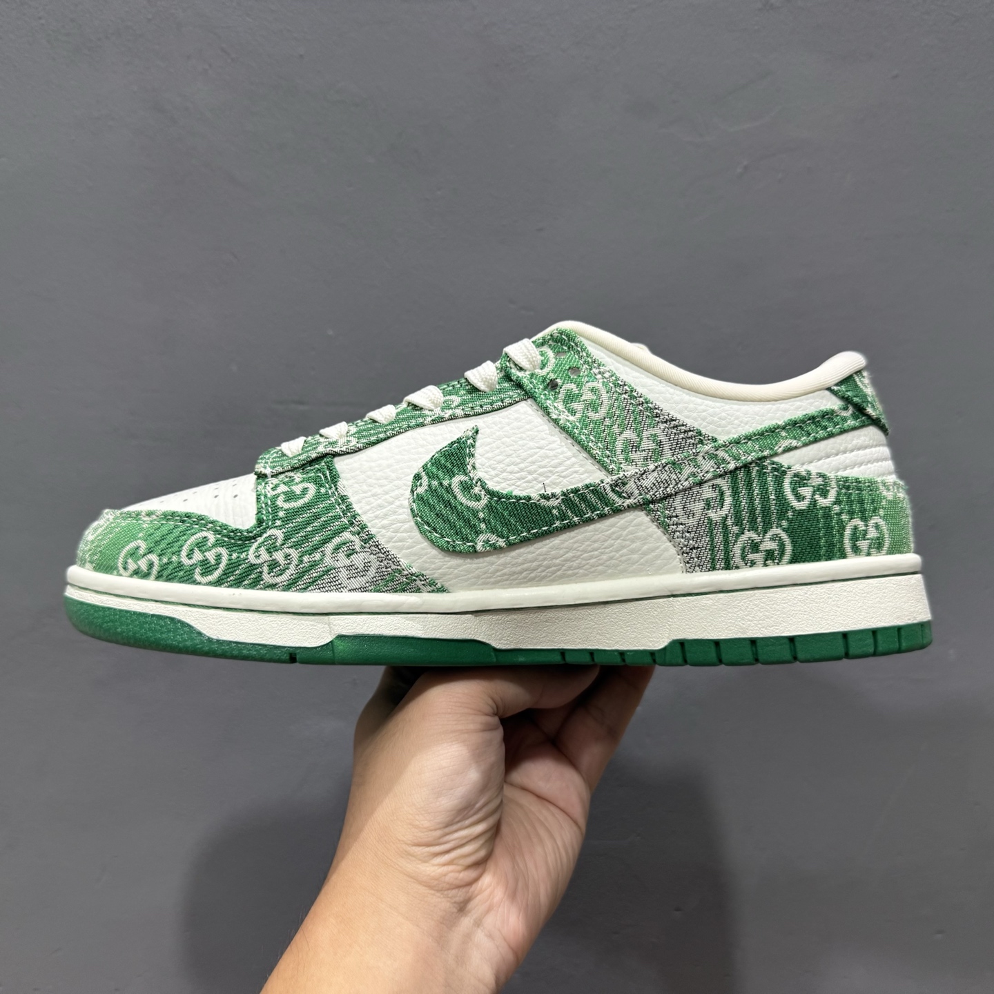280 Gucci x Nike Dunk Low 灰绿牛仔 SC9207-420