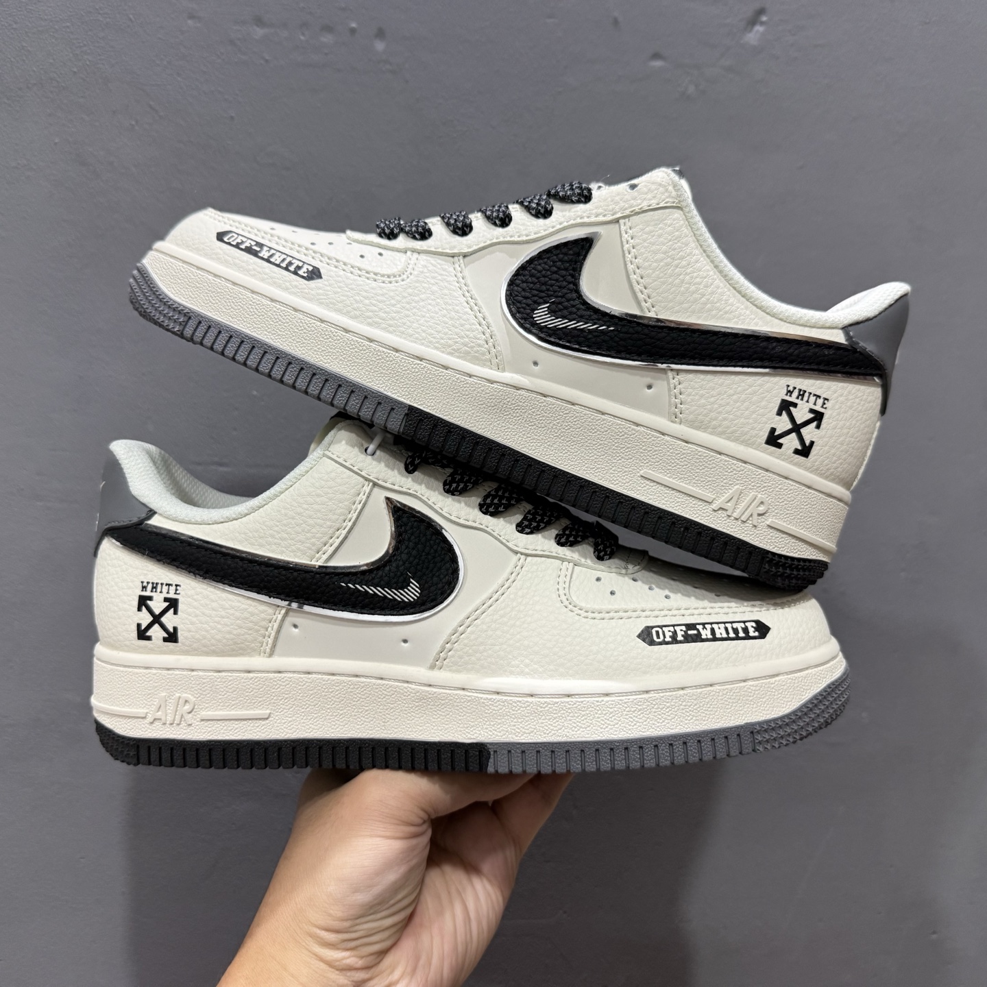 260 独家实拍Nike Air Force 1‘07 Low 联名 灰黑双色米黑 空军一号低帮休闲板鞋 QW5836-005-Chinese UA Cheap High Quatity Brand Clothes Bags handbags Sneakers wholesale wholesaler seller from China Factory suppliers Fashion Clothing Shoes best Quality Beautiful Price 260 独家实拍Nike Air Force 1‘07 Low 联名 灰黑双色米黑 空军一号低帮休闲板鞋 QW5836-005