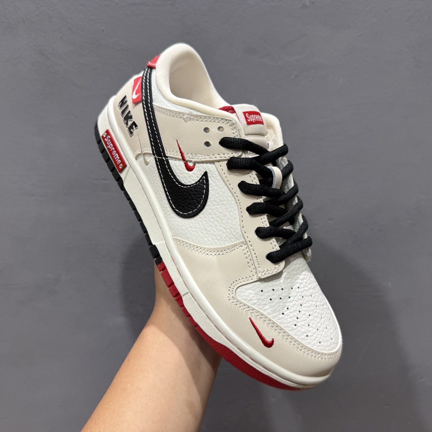 280 Supreme x Nike Dunk Low 白卡其三小勾 SC9207-427