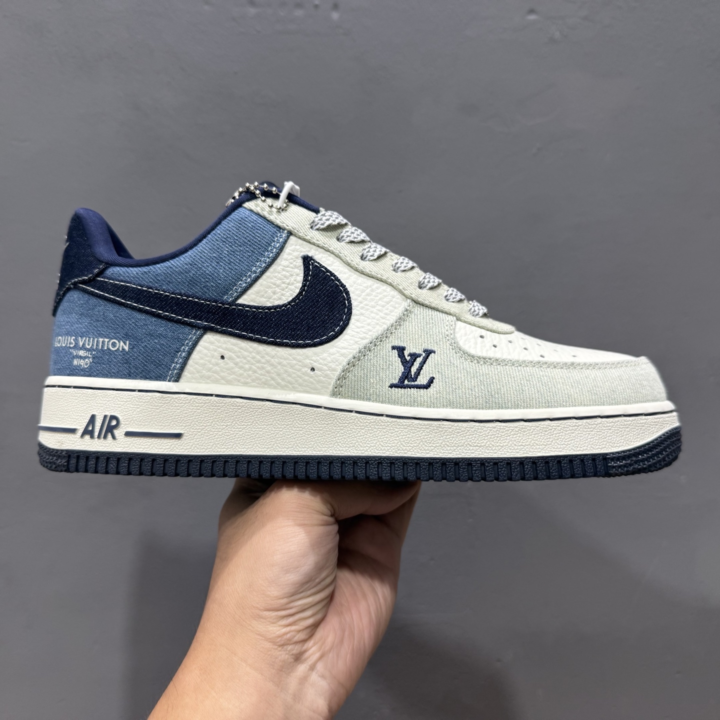 260 SC版Nike Air Force 1'07 Low LV联名 拼接牛仔 空军一号低帮休闲板鞋 SC0601-551