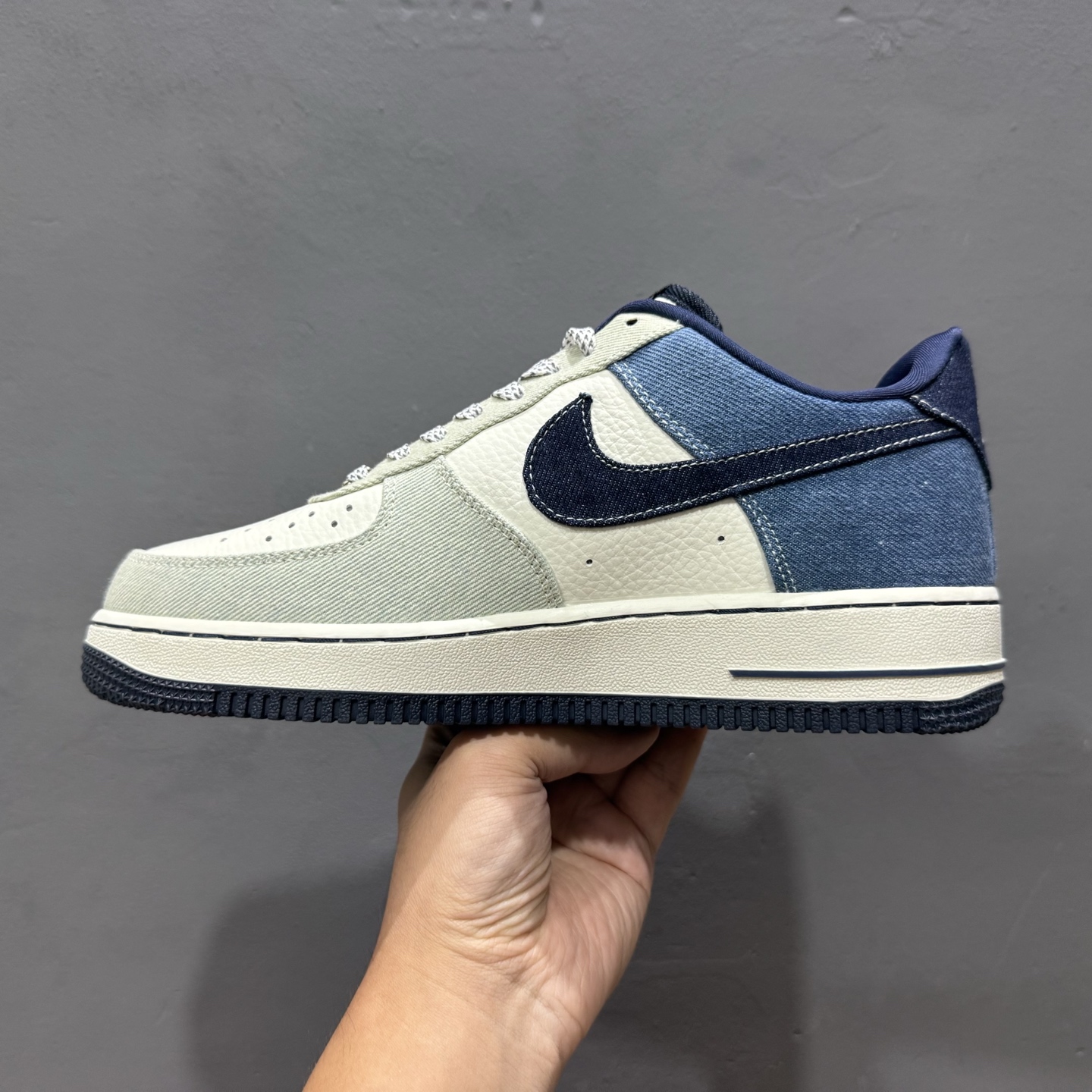 260 SC版Nike Air Force 1'07 Low LV联名 拼接牛仔 空军一号低帮休闲板鞋 SC0601-551