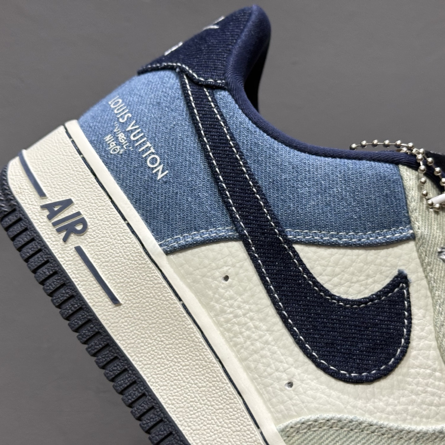 260 SC版Nike Air Force 1'07 Low LV联名 拼接牛仔 空军一号低帮休闲板鞋 SC0601-551