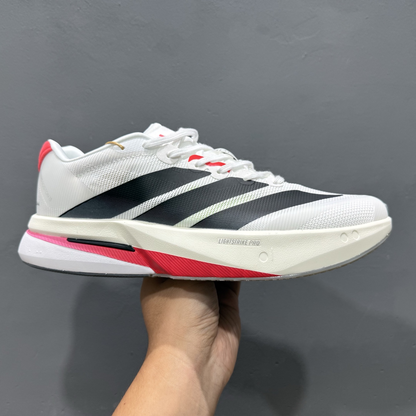 190 Adidas Adizero Boston 13 泡棉搭配全掌碳板 缓震透气跑步鞋 JS4932-111