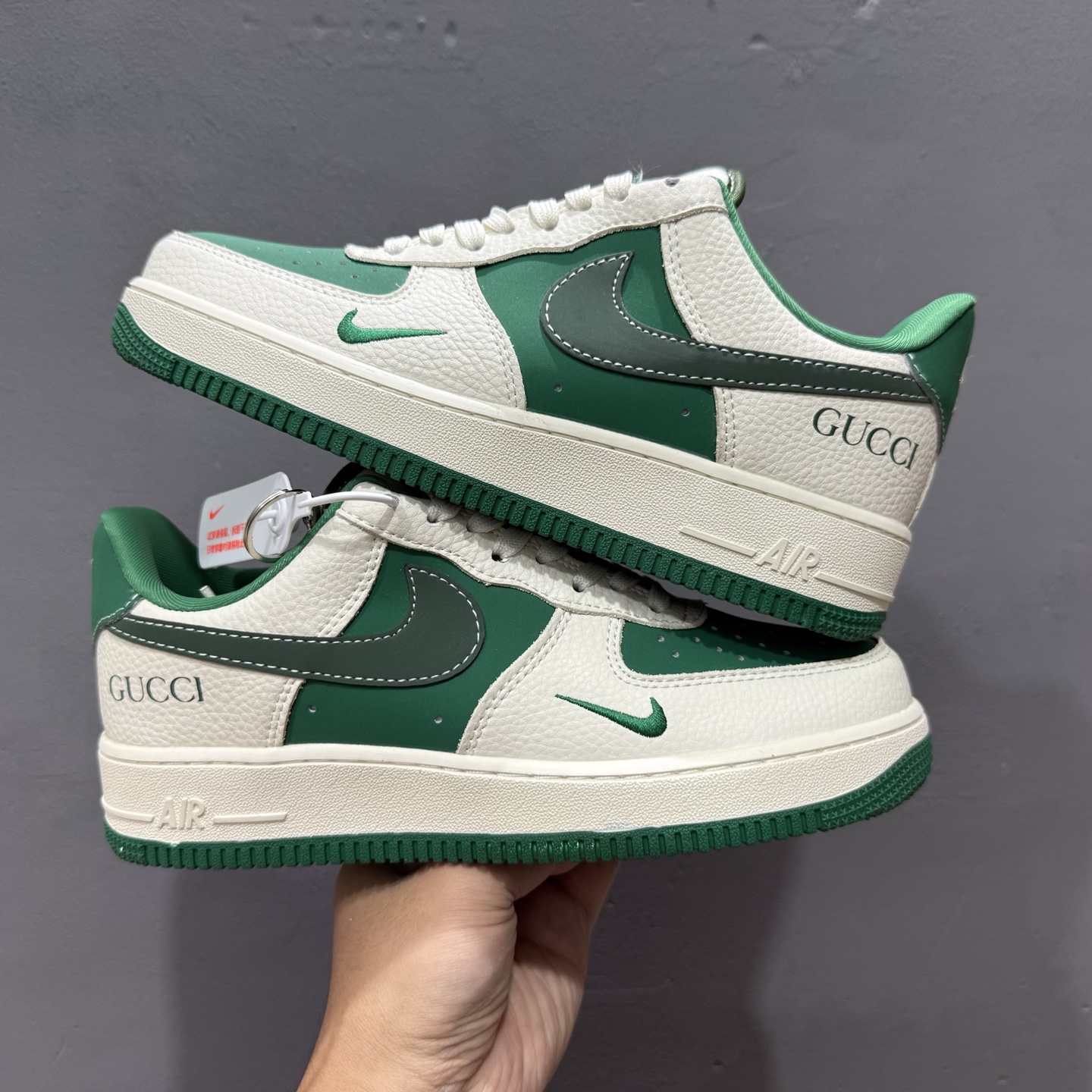 ¥260 Nike Air Force 1'07 Low 古驰联名 米绿底 空军一号低帮休闲板鞋 KK1988-083-Chinese UA Cheap High Quatity Brand Clothes Bags handbags Sneakers wholesale wholesaler seller from China Factory suppliers Fashion Clothing Shoes best Quality Beautiful Price ¥260 Nike Air Force 1'07 Low 古驰联名 米绿底 空军一号低帮休闲板鞋 KK1988-083