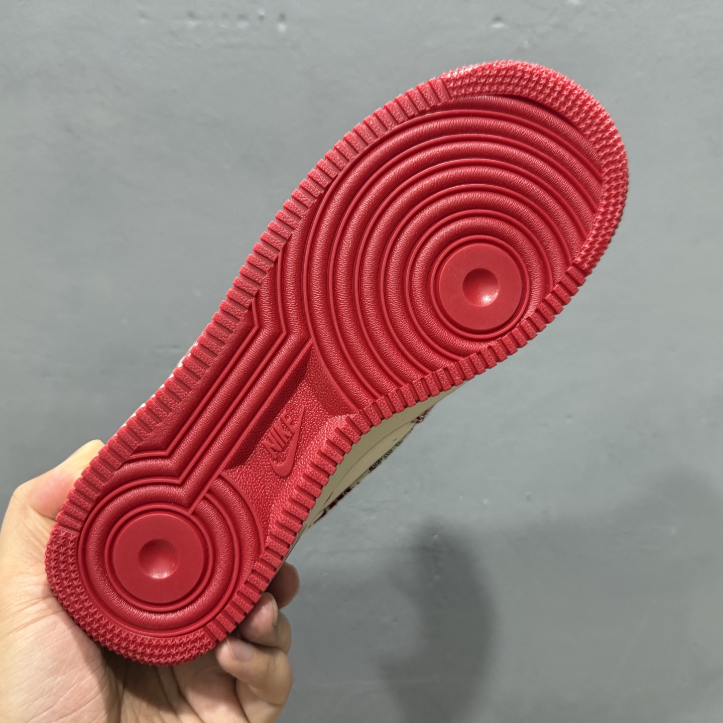 260 Louis Vuitton x NIke Air Force 1 灰红牛仔 SC9207-541