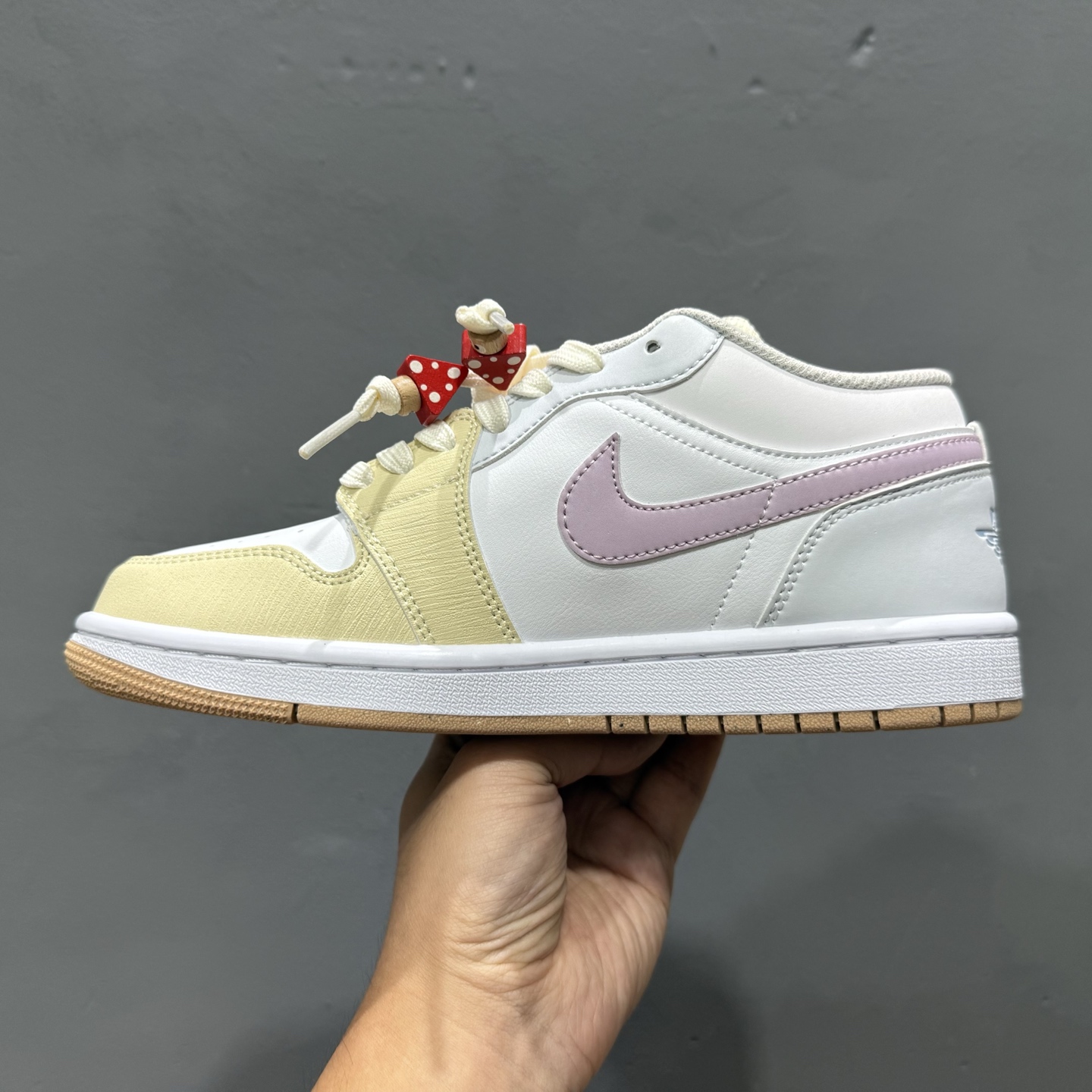 220 Air Jordan 1 Low 白黄紫刺绣 AJ1乔1低帮休闲板鞋 IB8861-151