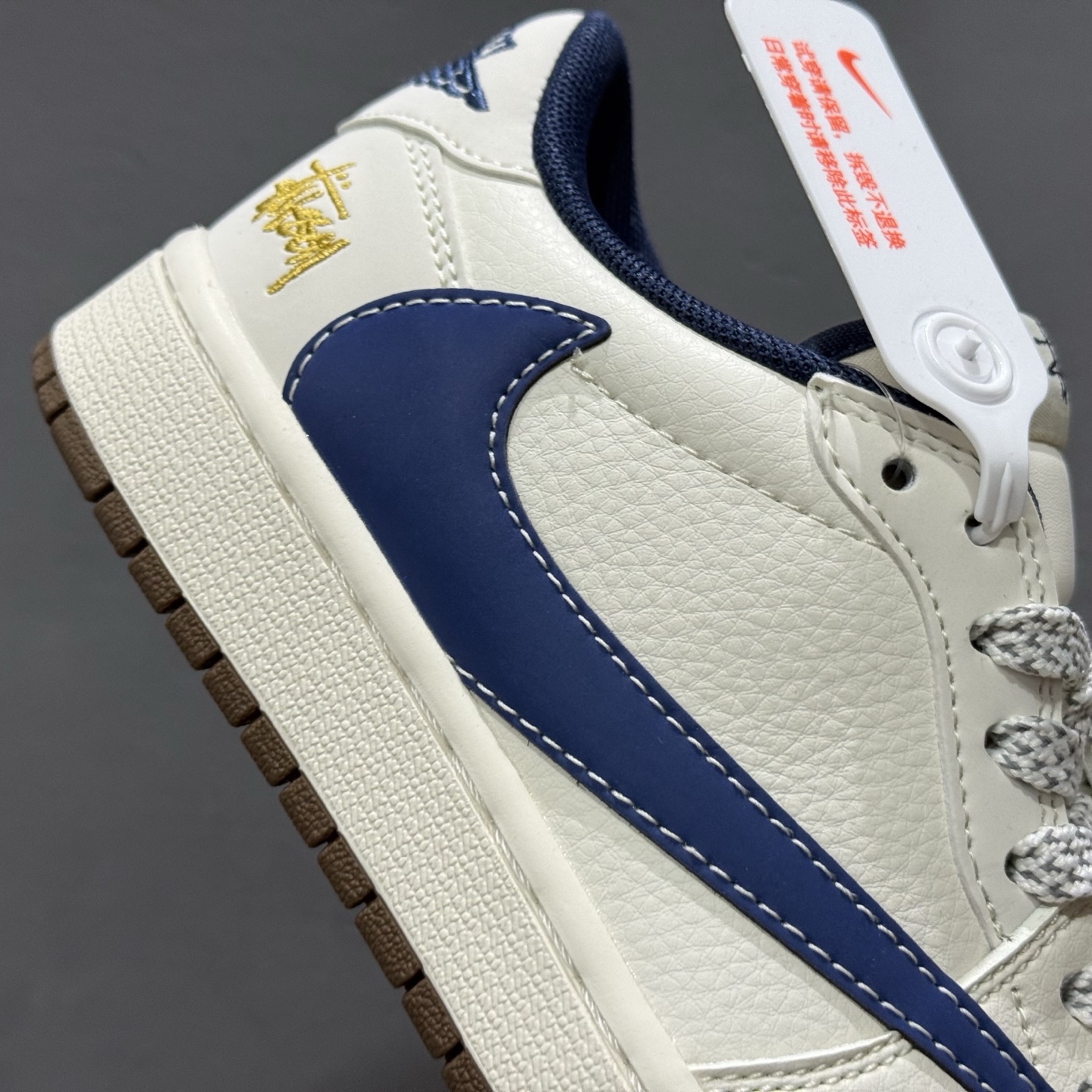 Travis Scott x Fragment Design x Jordan Air Jordan 1 Low OG SP “斯图西联名——棕底蓝勾” XY2688-121