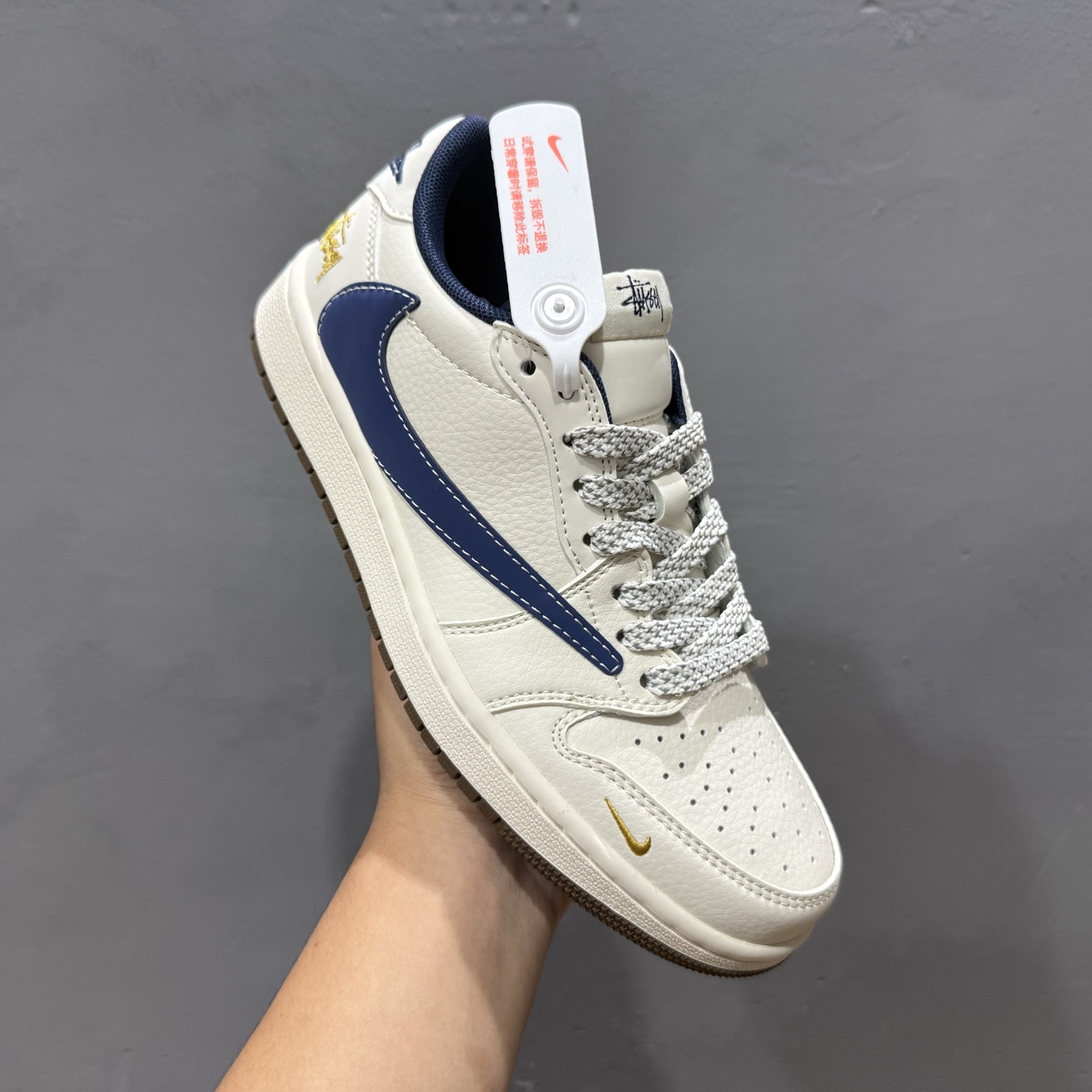Travis Scott x Fragment Design x Jordan Air Jordan 1 Low OG SP “斯图西联名——棕底蓝勾” XY2688-121