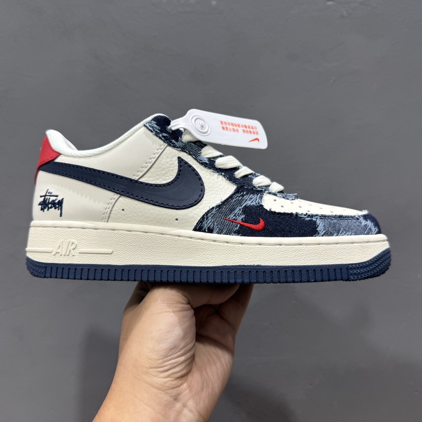 260 Nike Air Force 1‘07 Low 斯图西联名 做旧牛仔 空军一号低帮休闲板鞋 XS1958-579