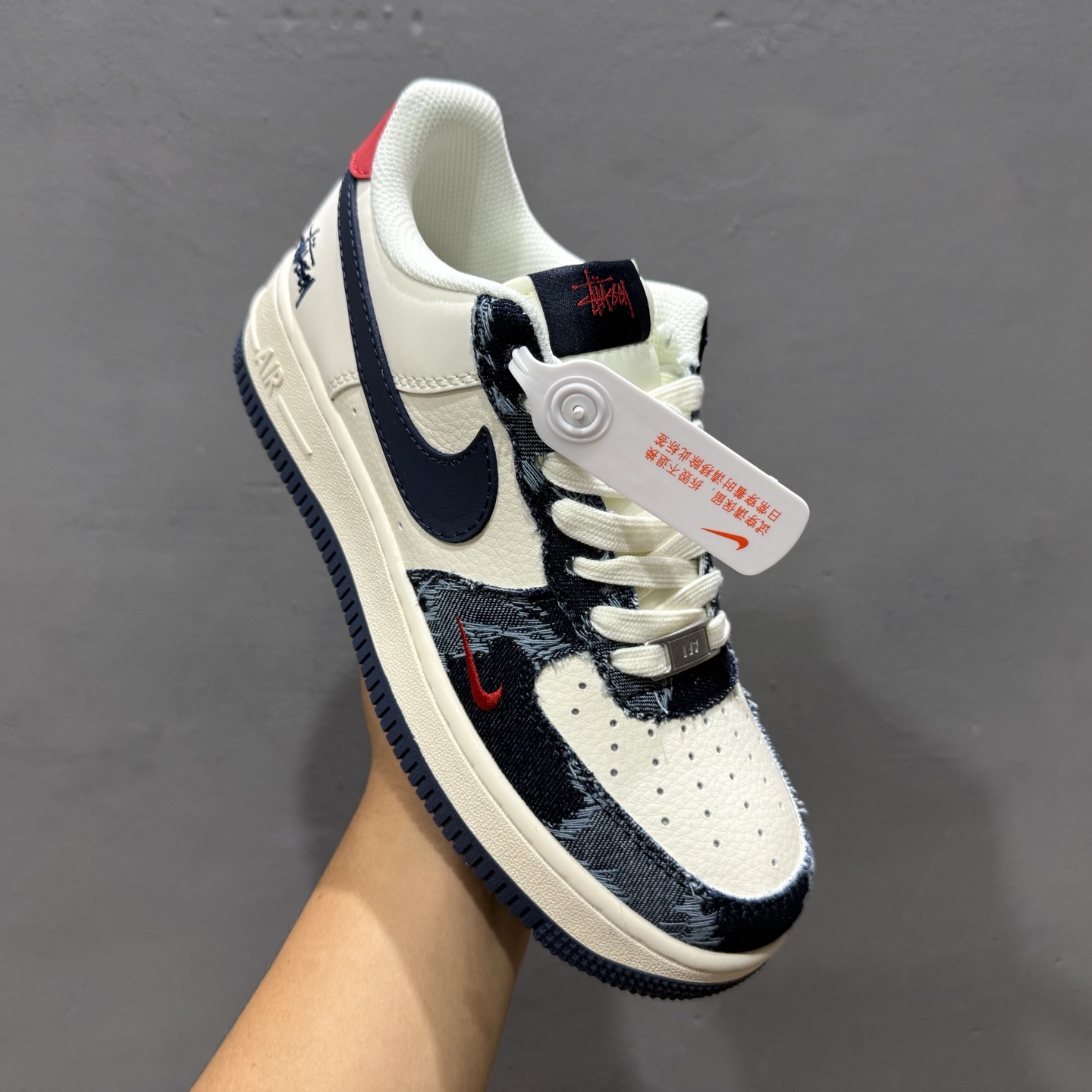 260 Nike Air Force 1‘07 Low 斯图西联名 做旧牛仔 空军一号低帮休闲板鞋 XS1958-579