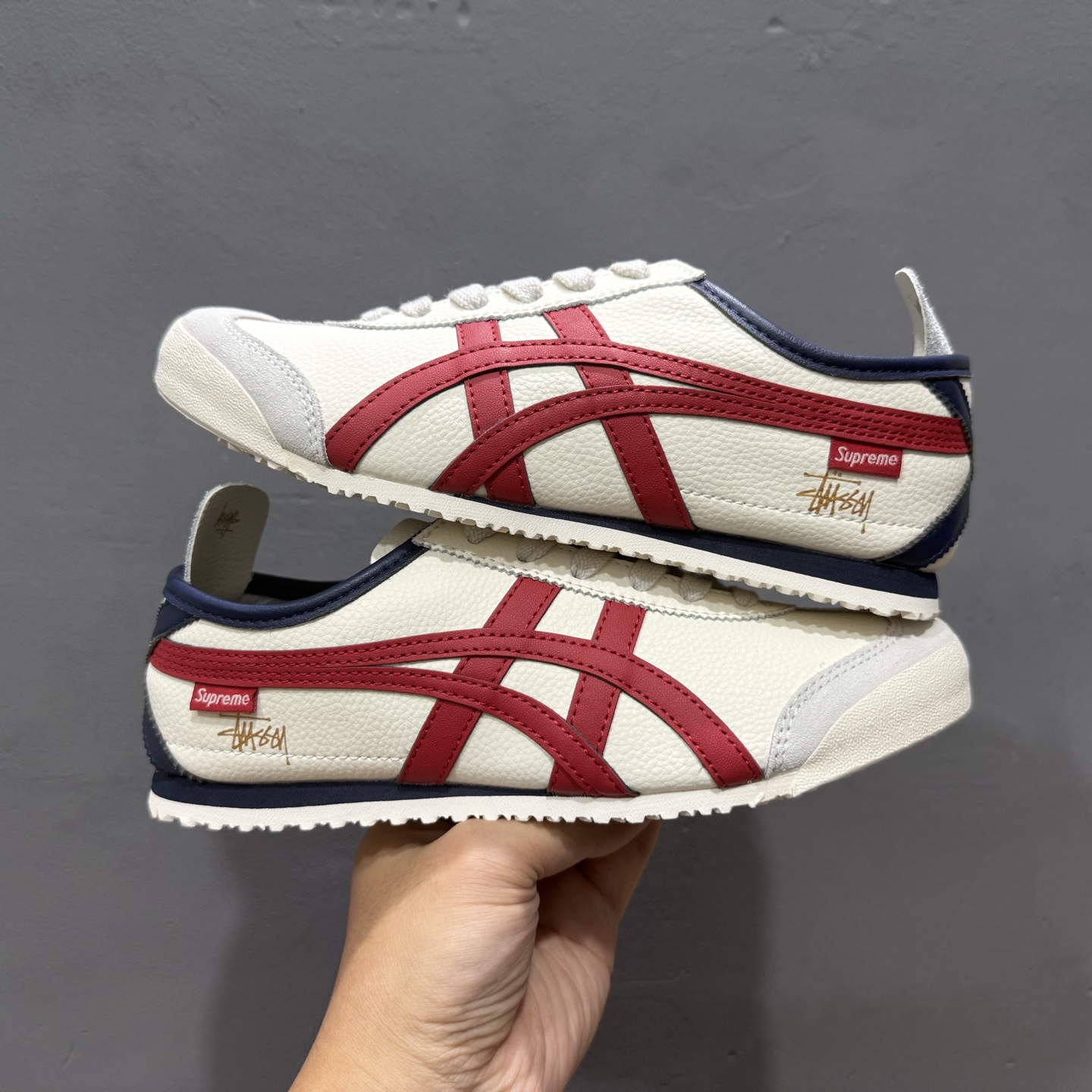 240 Onitsuka Tiger鬼塚虎 MEXICO 66 ‘DIY’定制球鞋系列 防滑耐磨透气轻便 低帮休闲鞋 DL408-146