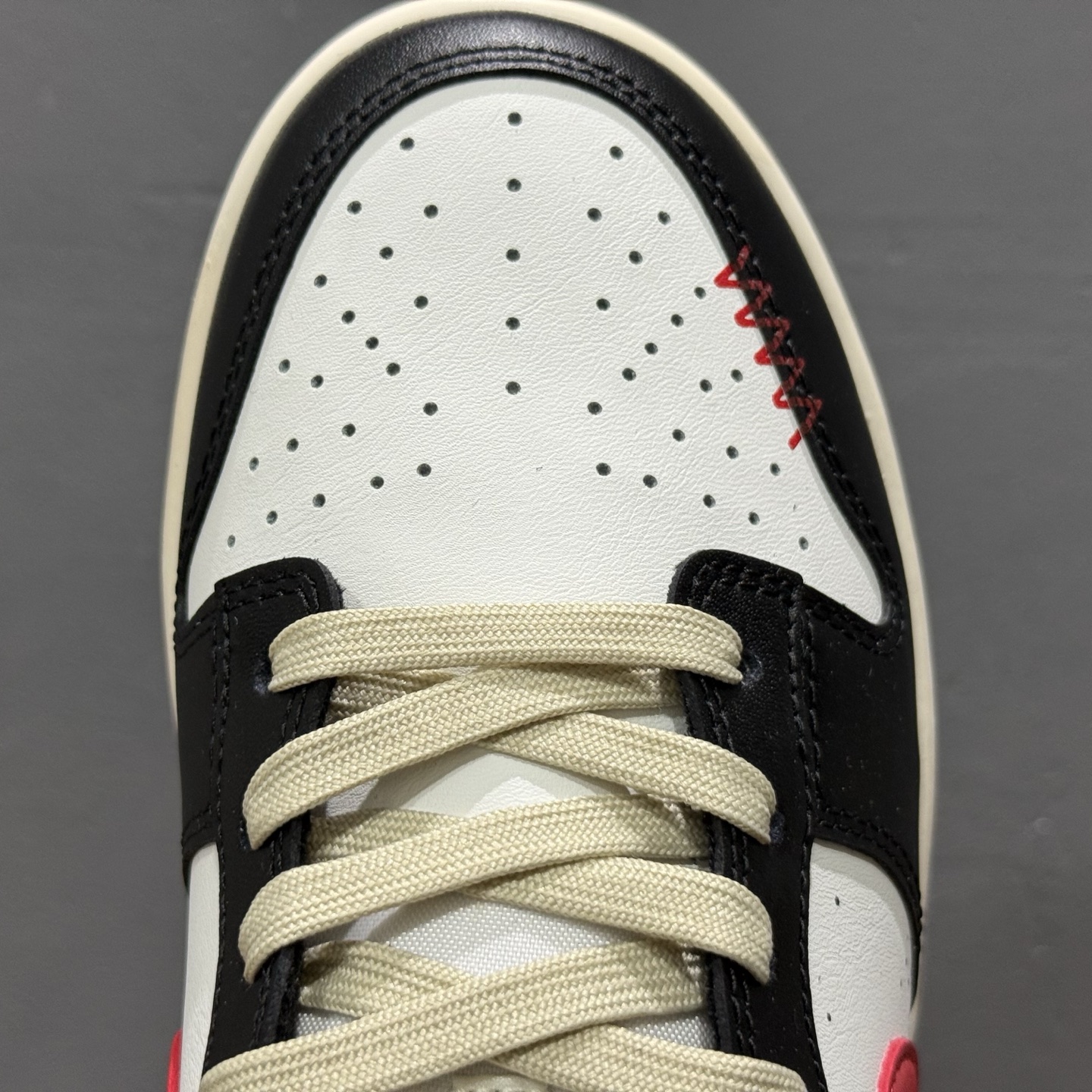 「YC版」260 Nike Dunk Low 黑焰 黑红色 当经典黑白撞裂酒红火焰尾 DD1391-100