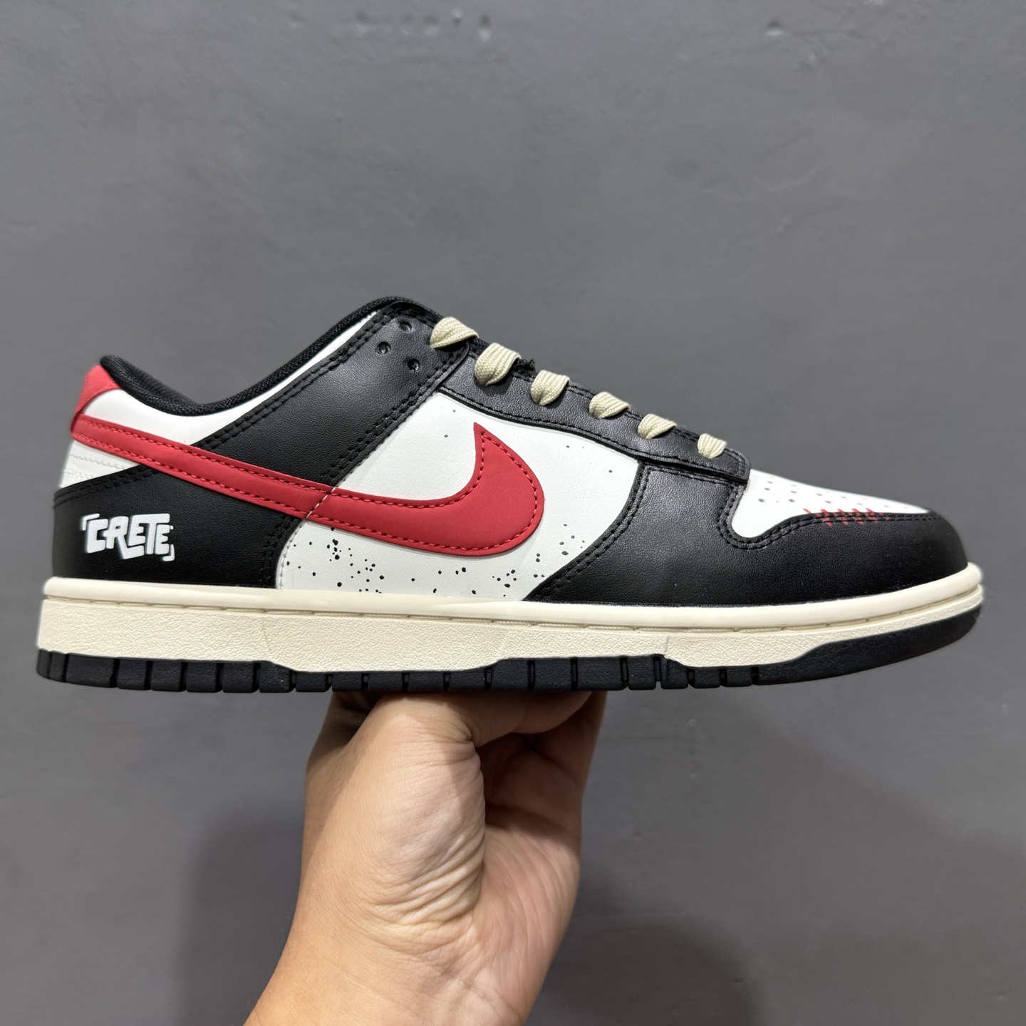 「YC版」260 Nike Dunk Low 黑焰 黑红色 当经典黑白撞裂酒红火焰尾 DD1391-100