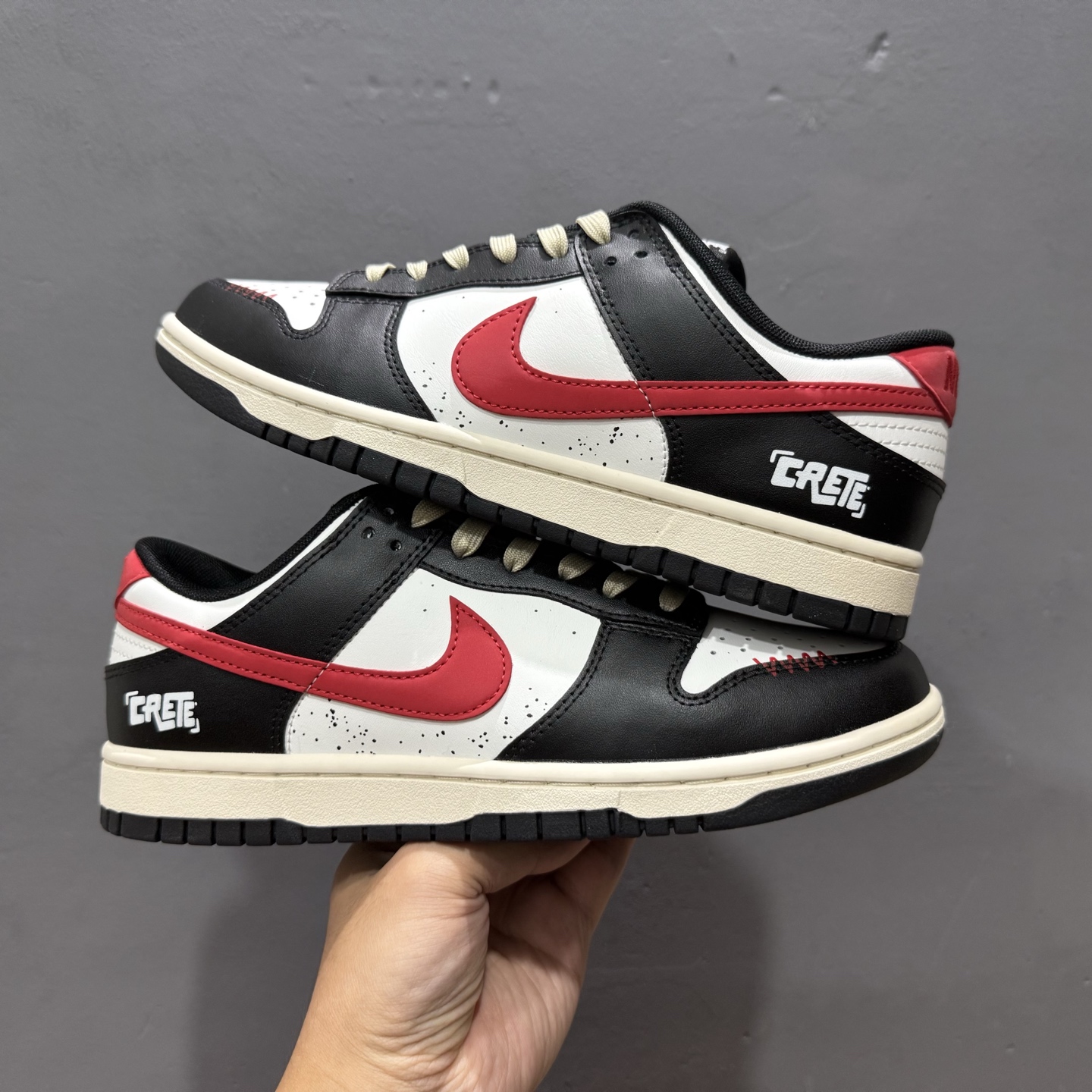 「YC版」260 Nike Dunk Low 黑焰 黑红色 当经典黑白撞裂酒红火焰尾 DD1391-100