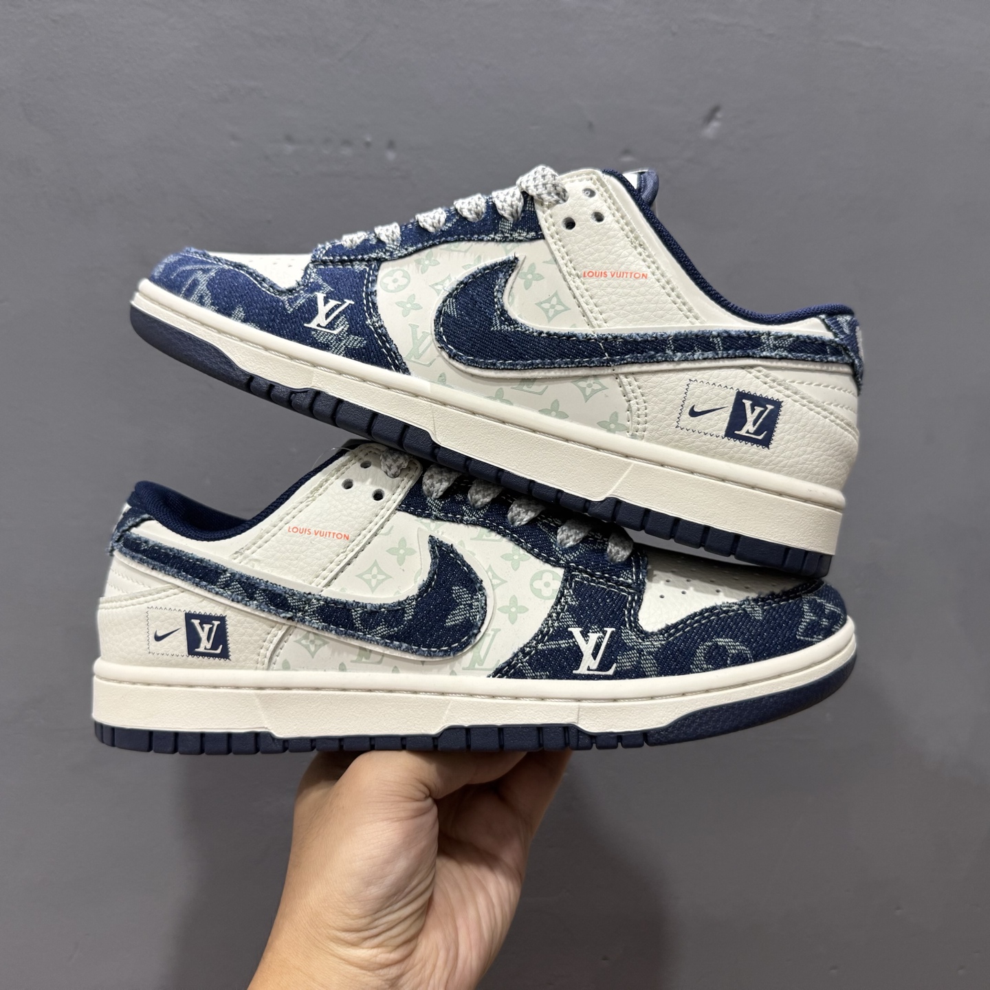 280 Louis Vuitton x Nike Dunk Low 米蓝布小勾 YX5066-386