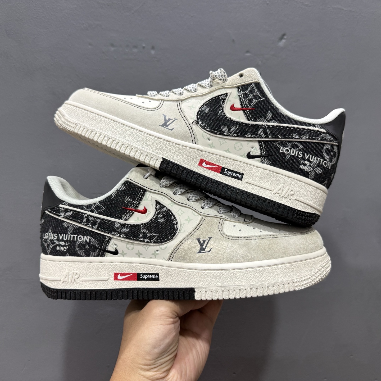 260 Louis Vuitton x NIke Air Force 1 青色牛仔 SC0601-554