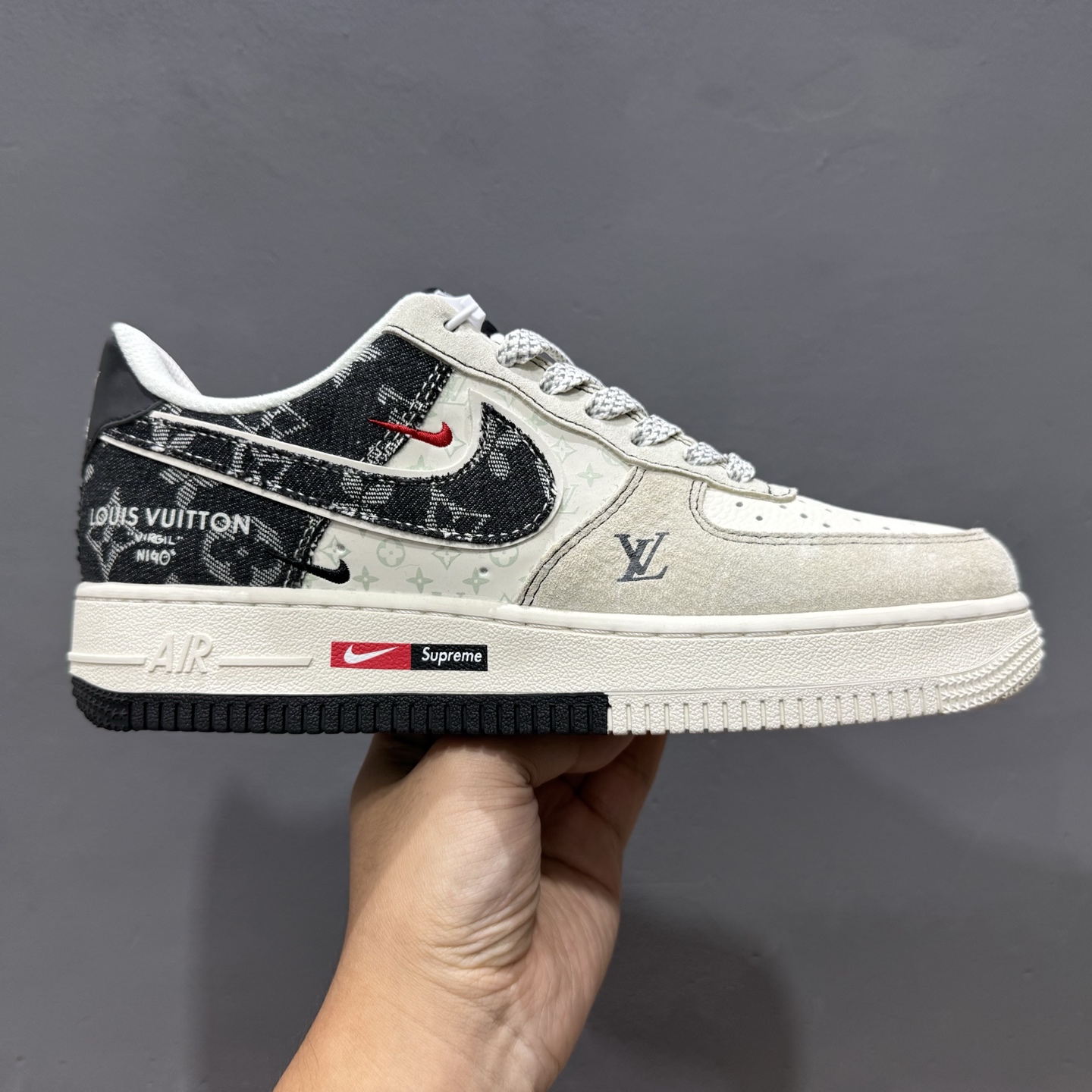 260 Louis Vuitton x NIke Air Force 1 青色牛仔 SC0601-554