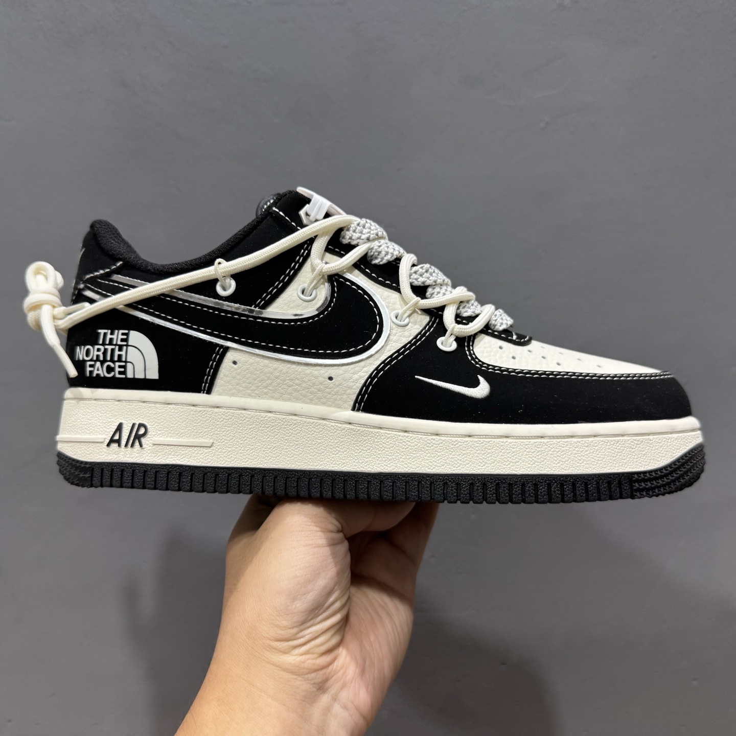 200 Nk Air Force 1‘07 Low 北面联名 磨砂黑抽绳 空军一号低帮休闲板鞋 SJ1198-101