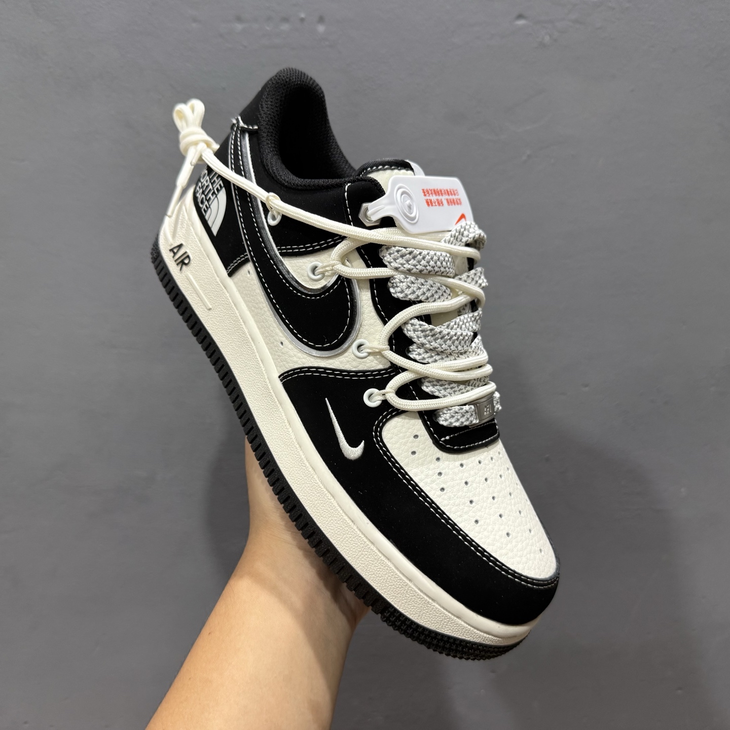 200 Nk Air Force 1‘07 Low 北面联名 磨砂黑抽绳 空军一号低帮休闲板鞋 SJ1198-101