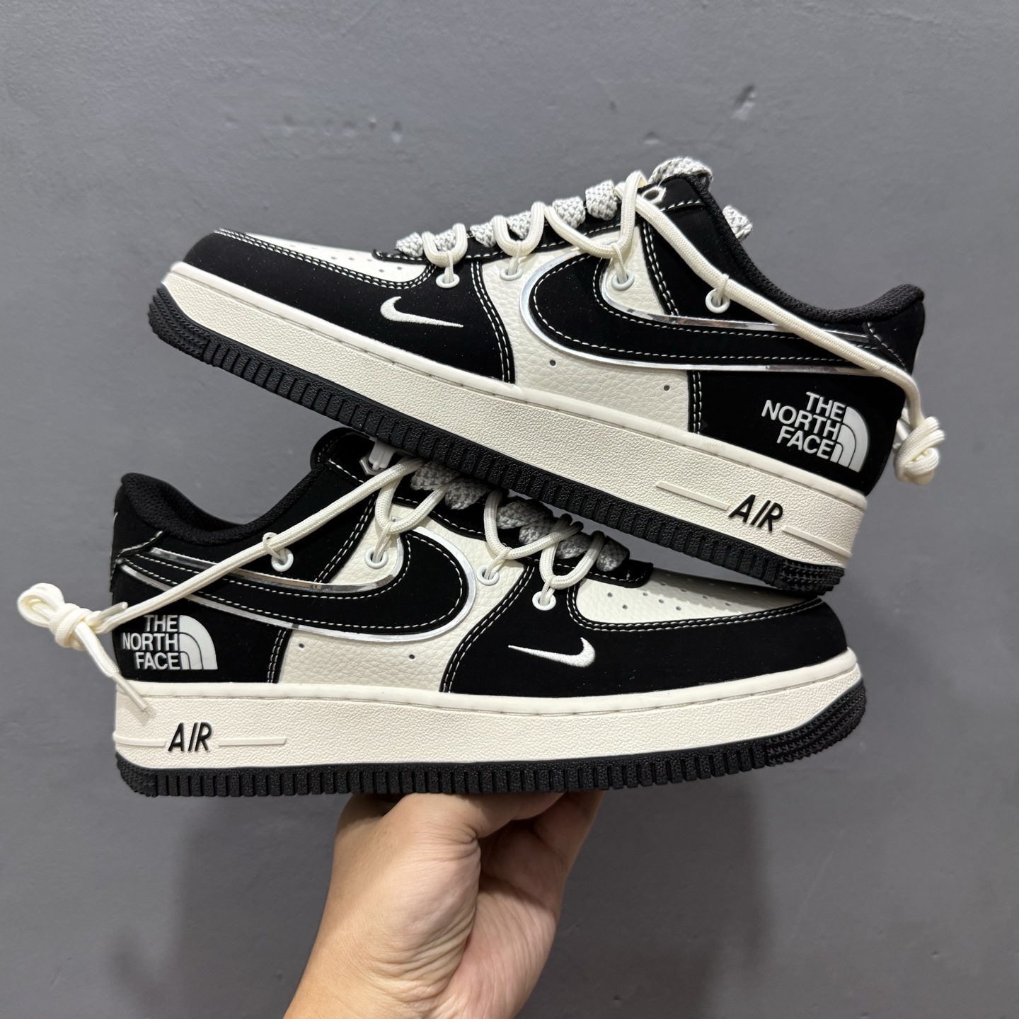 200 Nk Air Force 1‘07 Low 北面联名 磨砂黑抽绳 空军一号低帮休闲板鞋 SJ1198-101