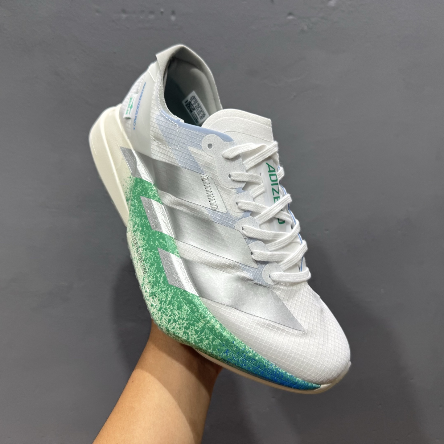新款出货 原装 AD AD Adizero Adios Pro 4M 轻盈跑鞋耐磨减震专业跑步鞋 JR8354-111