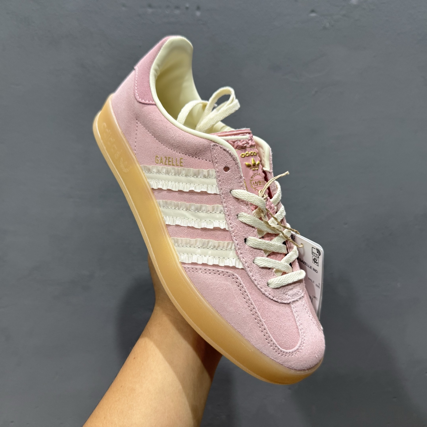 adidas originals GAZELLE INDOOR Wonder 粉色 此款鞋 JS1413